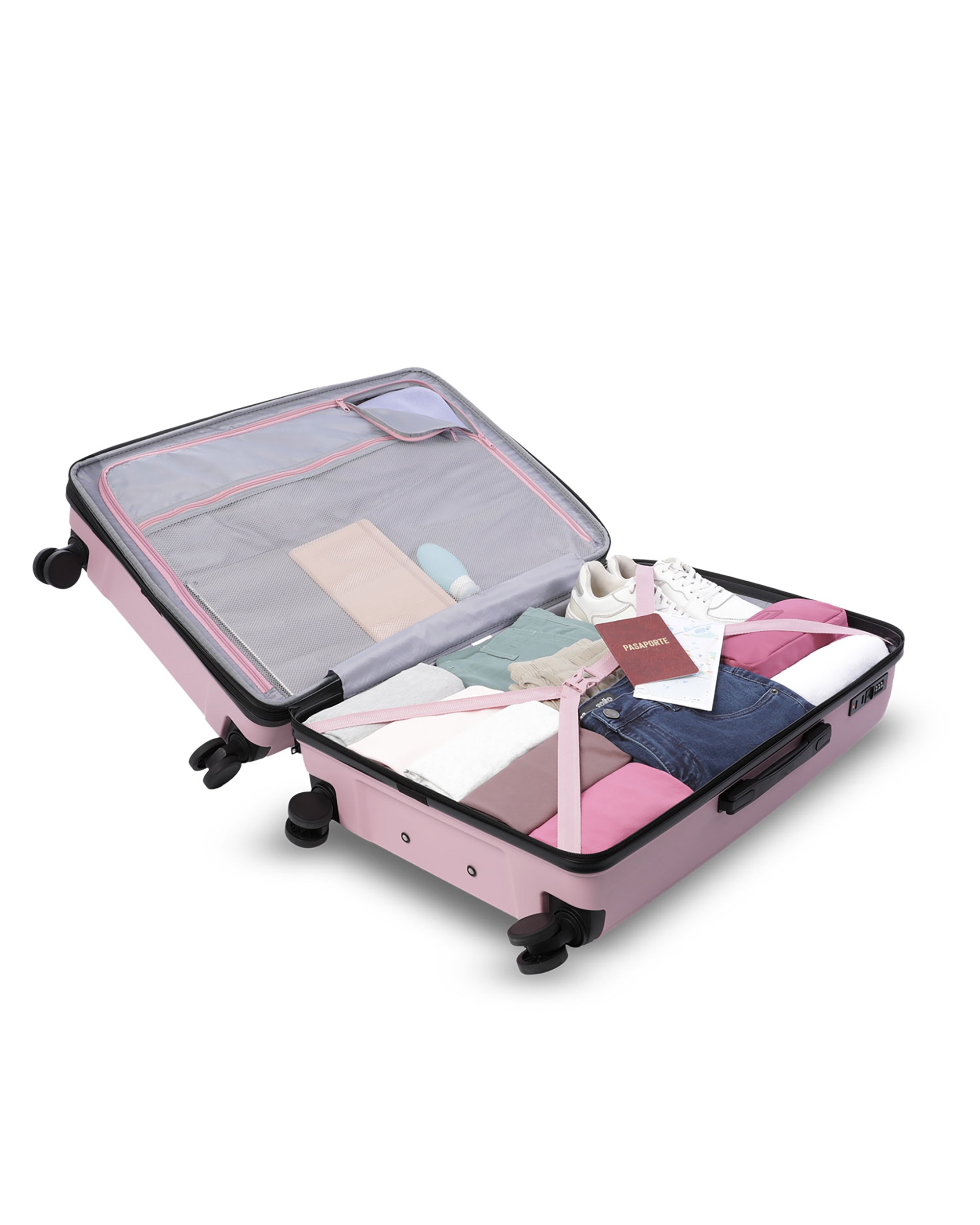 Maleta grande trulli l rígida con capacidad de 101.19l - Totto - Rosa Rosa-5