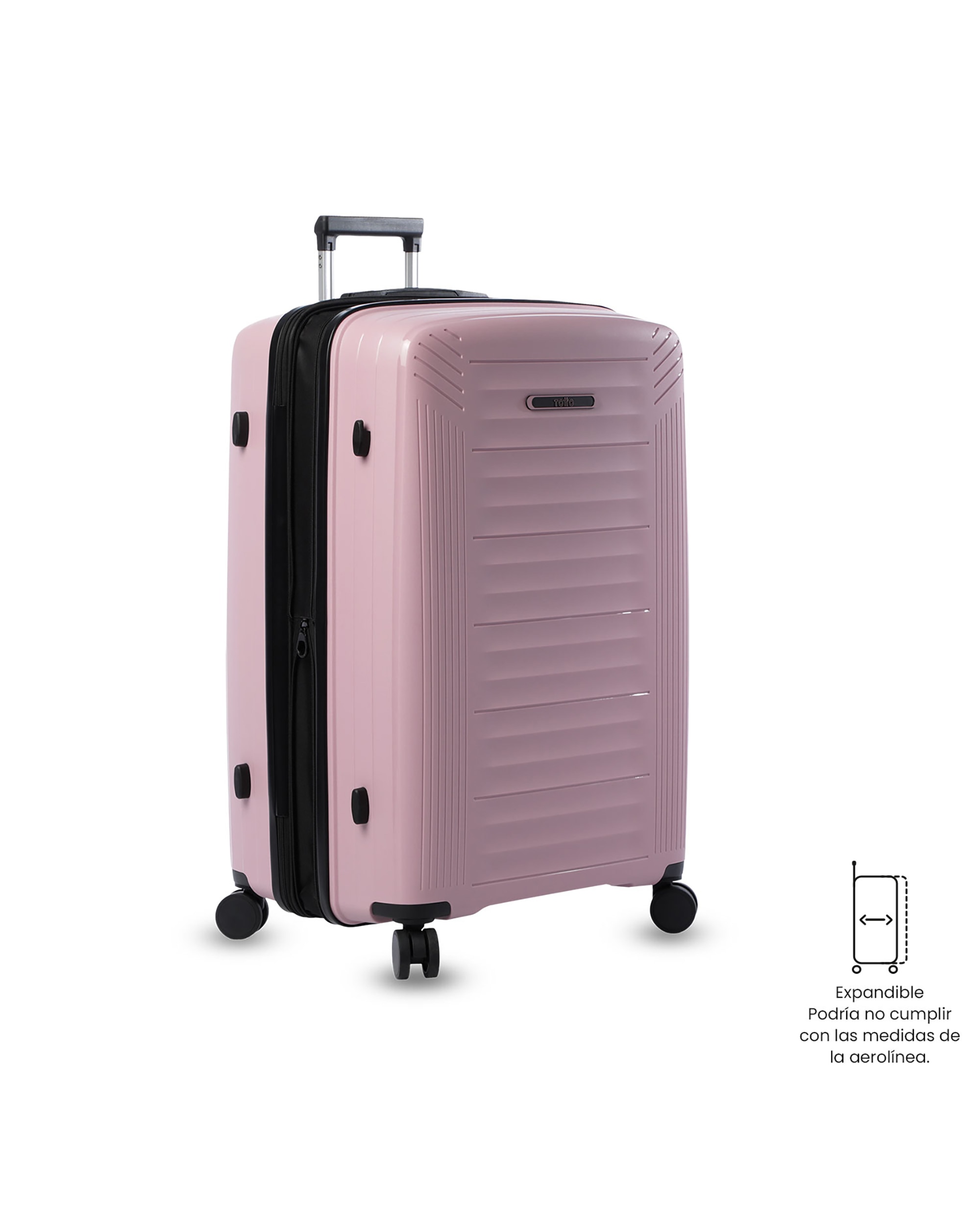 Maleta grande trulli l rígida con capacidad de 101.19l - Totto - Rosa Rosa-6
