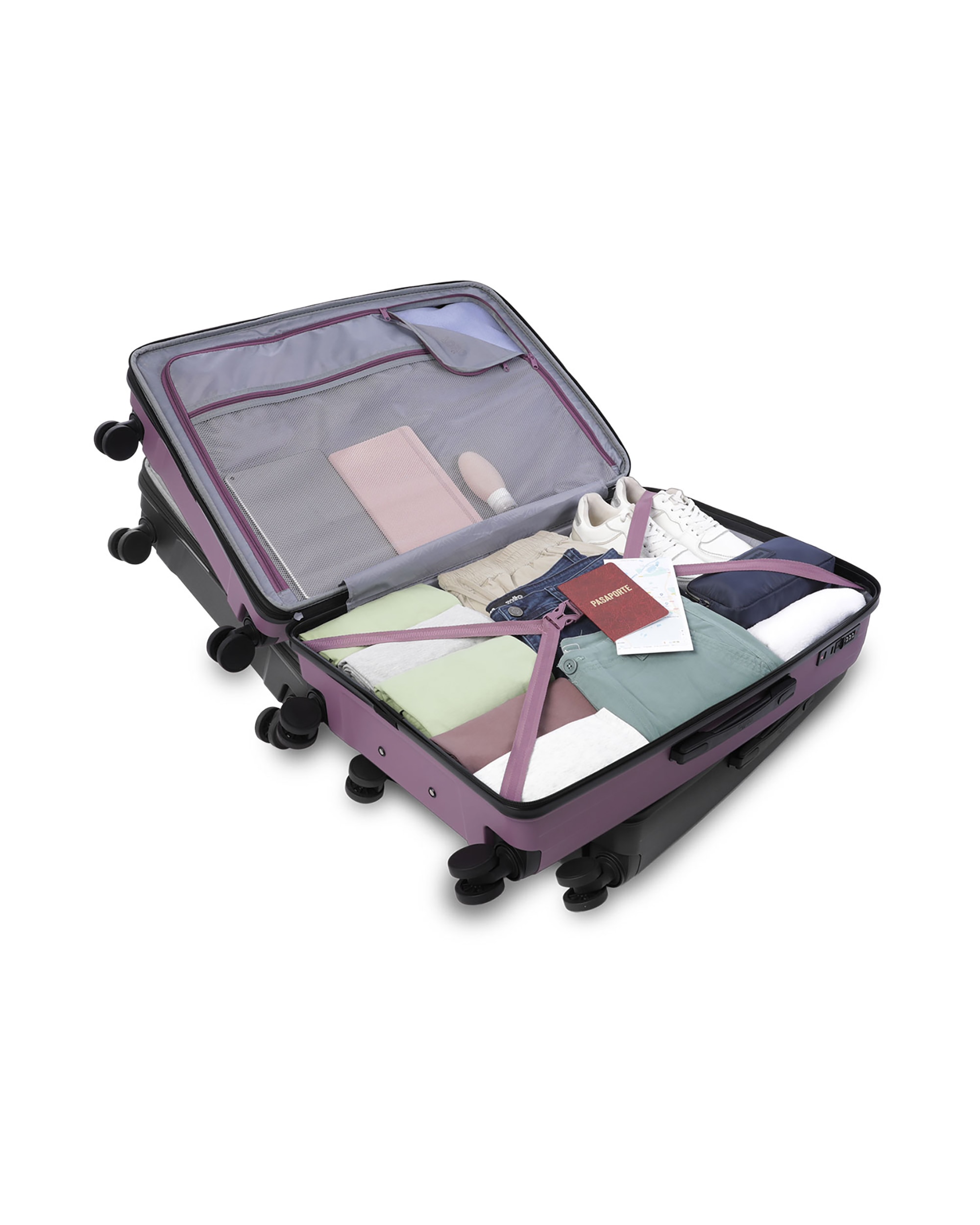 Maleta grande trulli l rígida con capacidad de 101.19l - Totto - Morado Morado-5