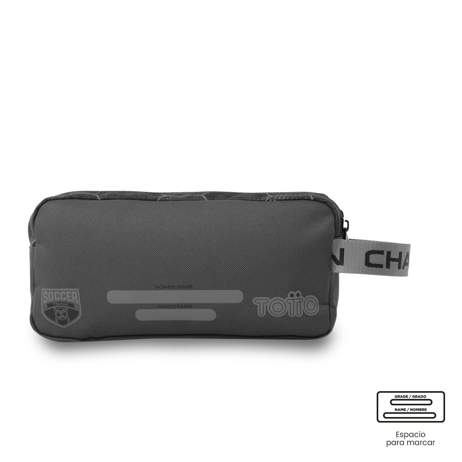 Estuche infantil Totto Champion con 2 compartimentos Negro-5