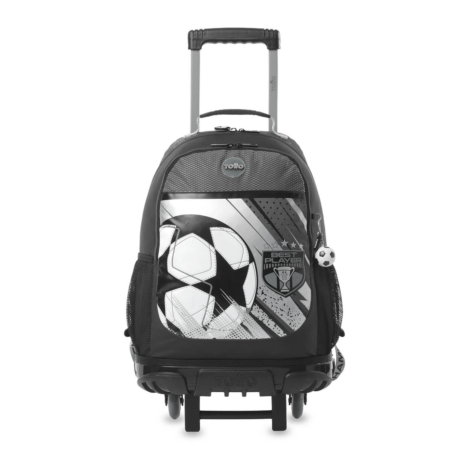 Mochila infantil ruedas Totto Champion L Negro-2