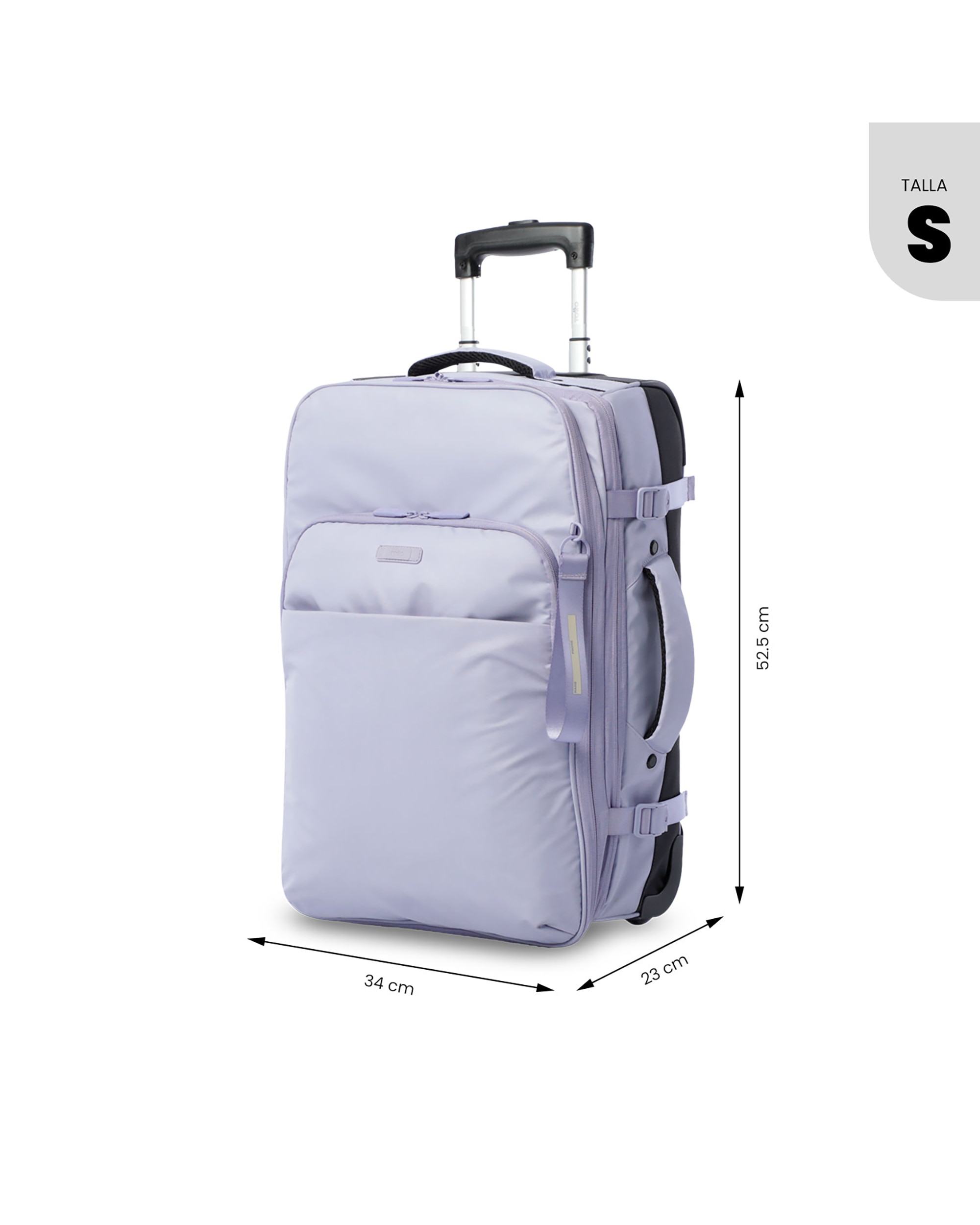 Maleta de cabina trip s blanda con capacidad de 34.99l - Totto - Morado Morado-4