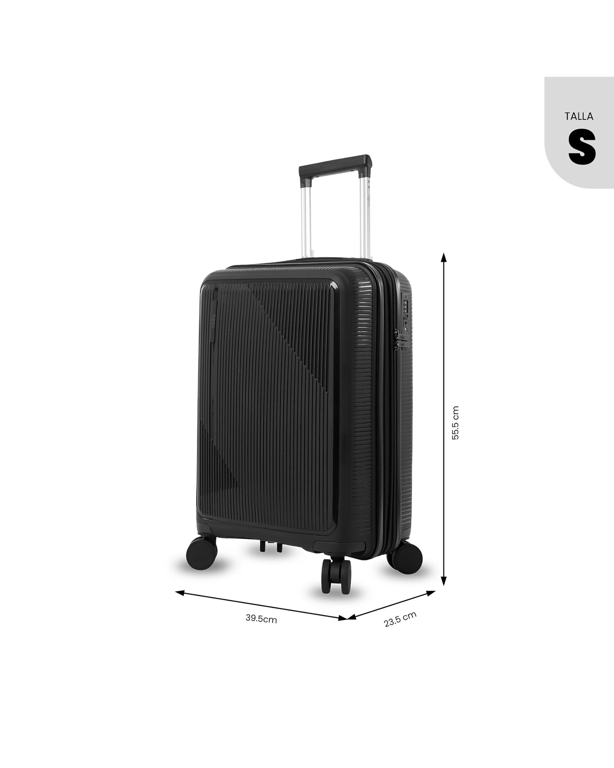 Maleta de cabina drifter s2 rígida con capacidad de 35.87l - Totto - Negro Negro-4