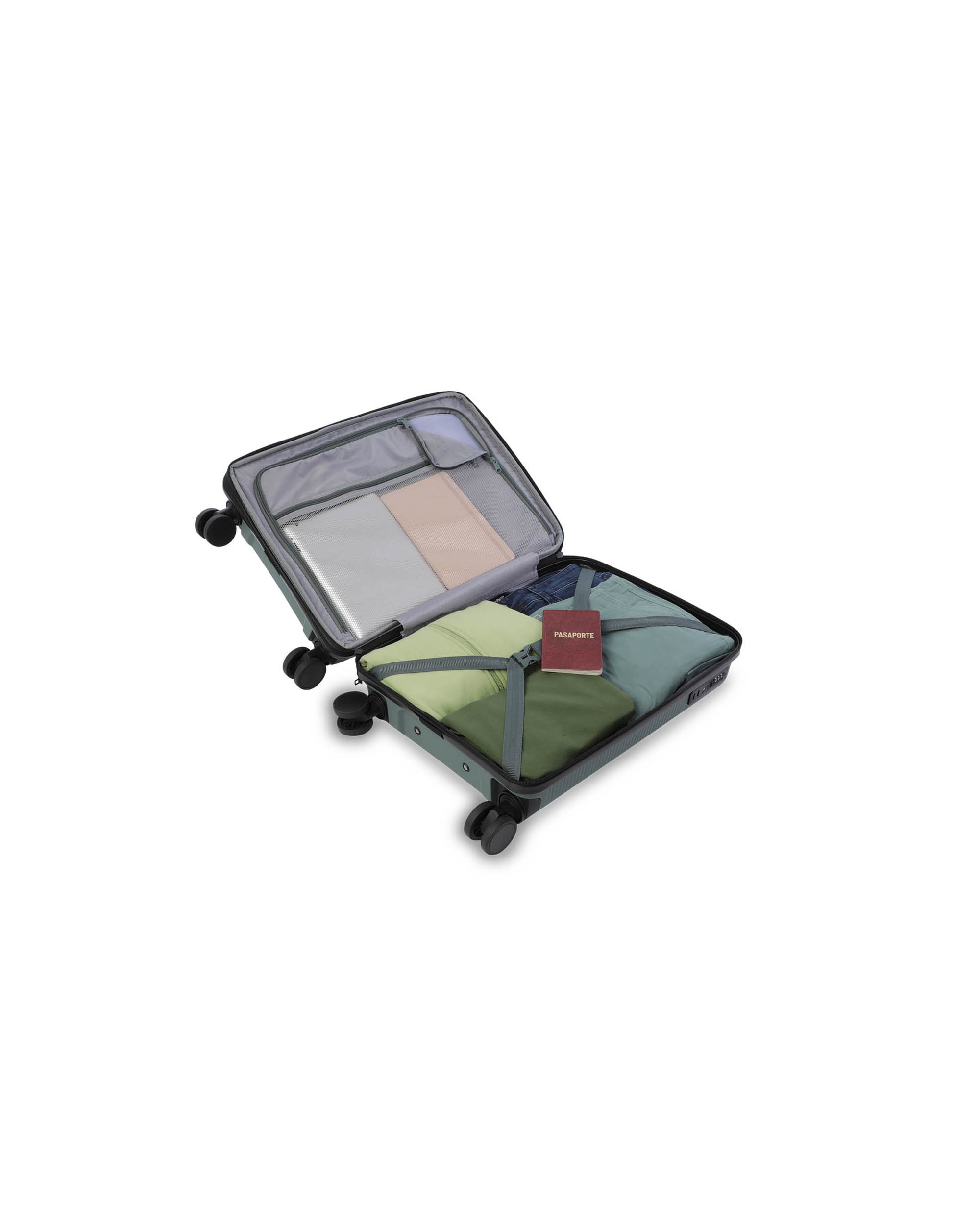 Maleta de cabina drifter s2 rígida con capacidad de 35.87l - Totto - Verde Verde-7