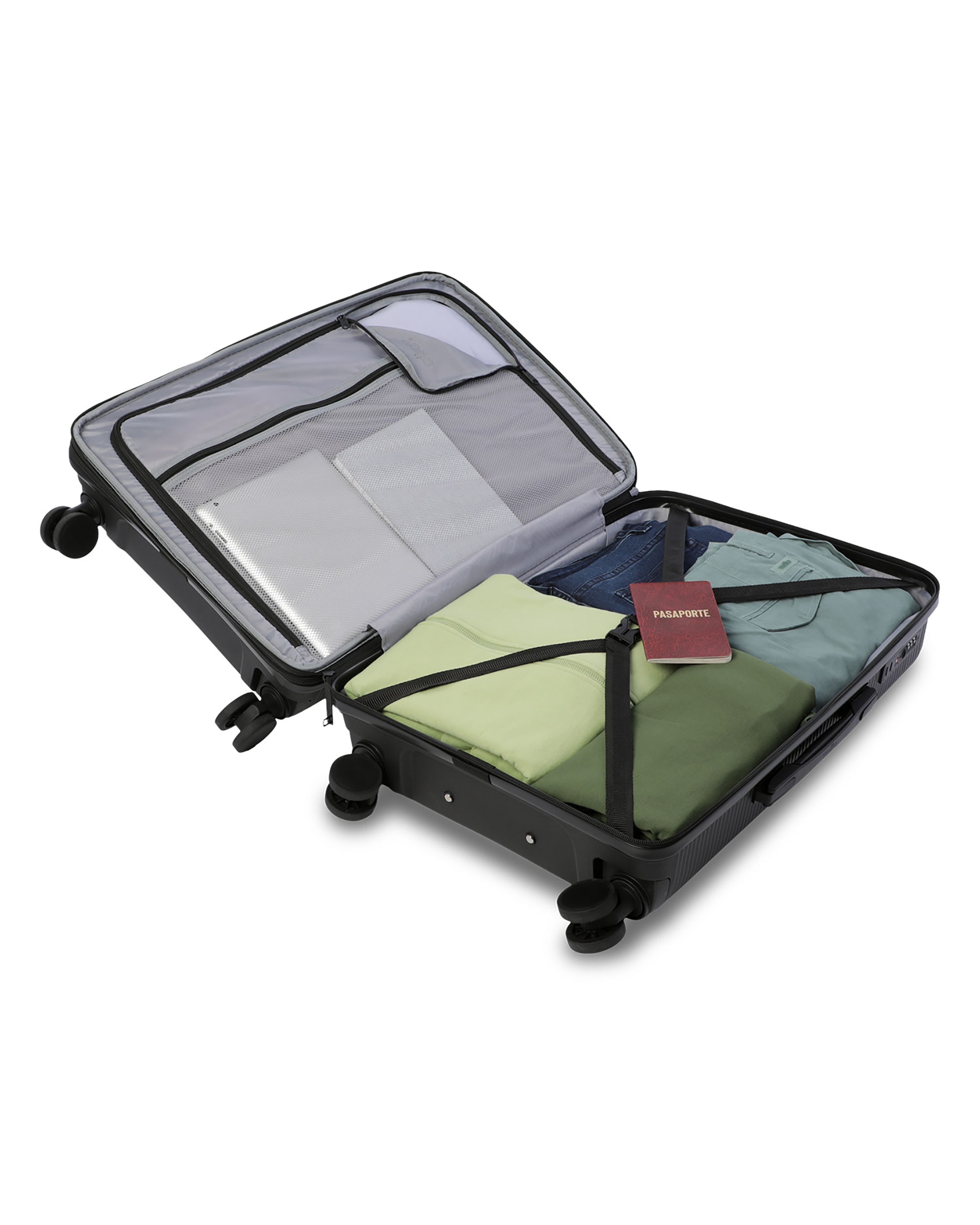 Maleta mediana drifter m rígida con capacidad de 67.13l - Totto - Negro Negro-5