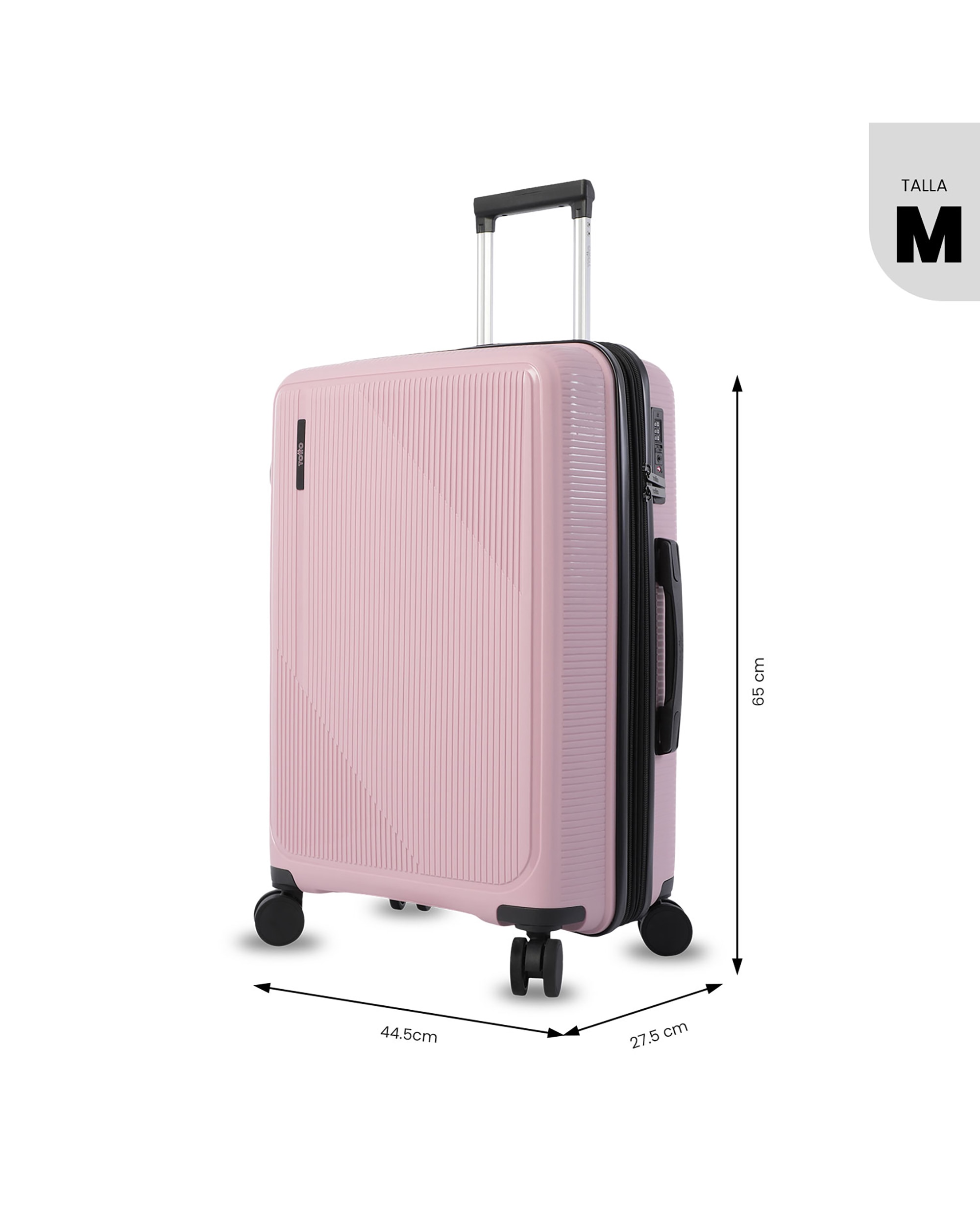 Maleta mediana drifter m rígida con capacidad de 67.13l - Totto - Morado Morado-4