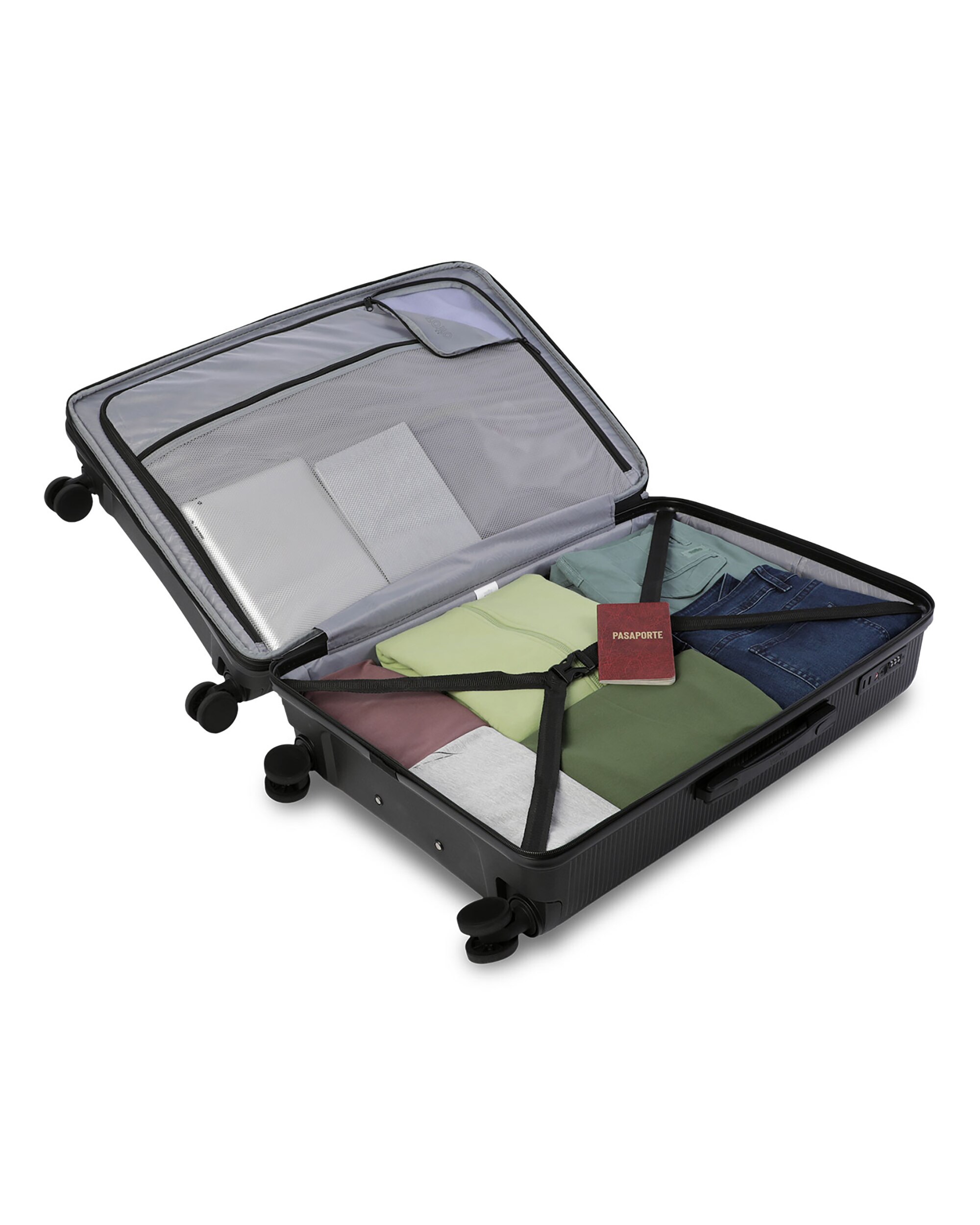 Maleta grande drifter l rígida con capacidad de 101.19l - Totto - Negro Negro-5