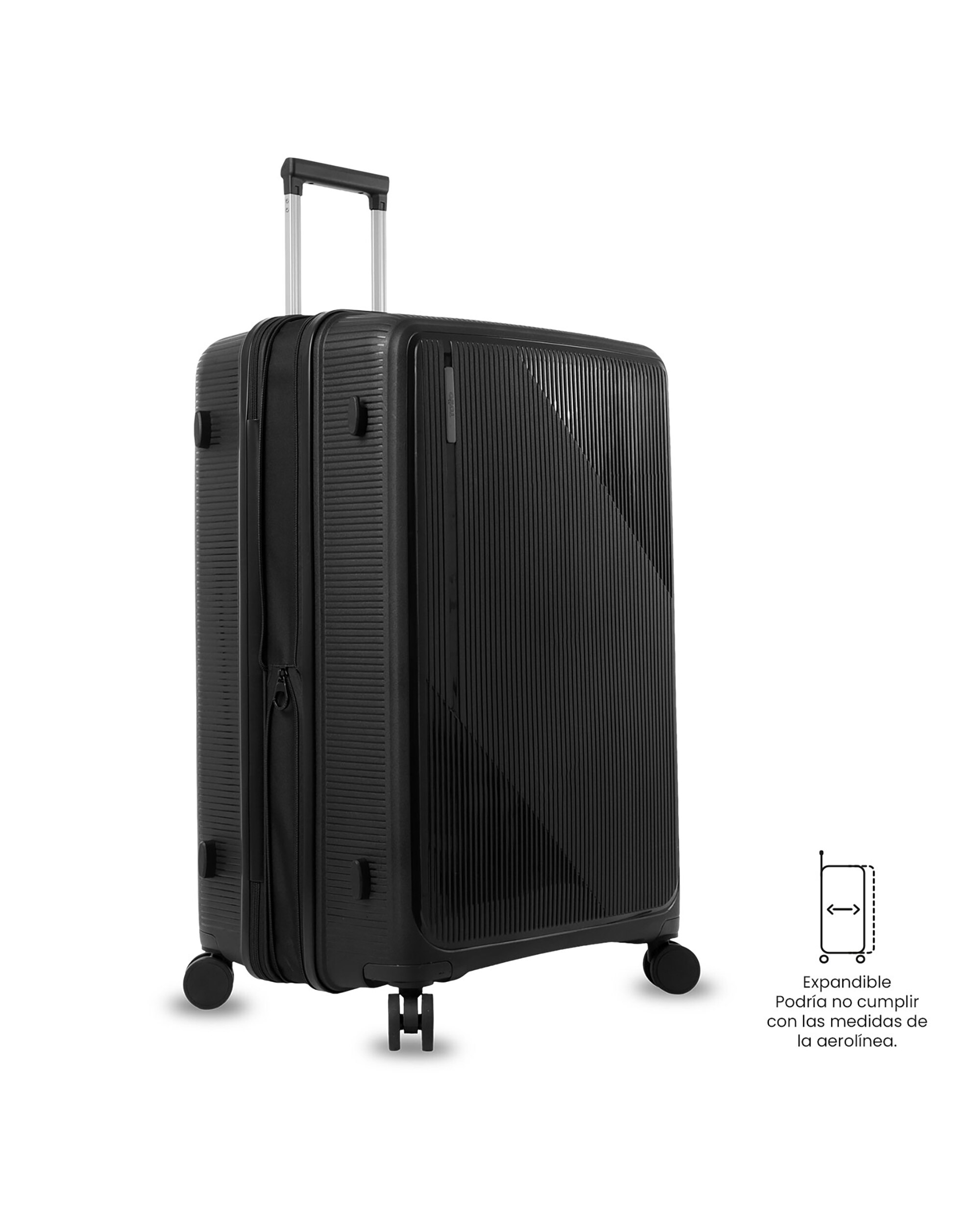 Maleta grande drifter l rígida con capacidad de 101.19l - Totto - Negro Negro-7
