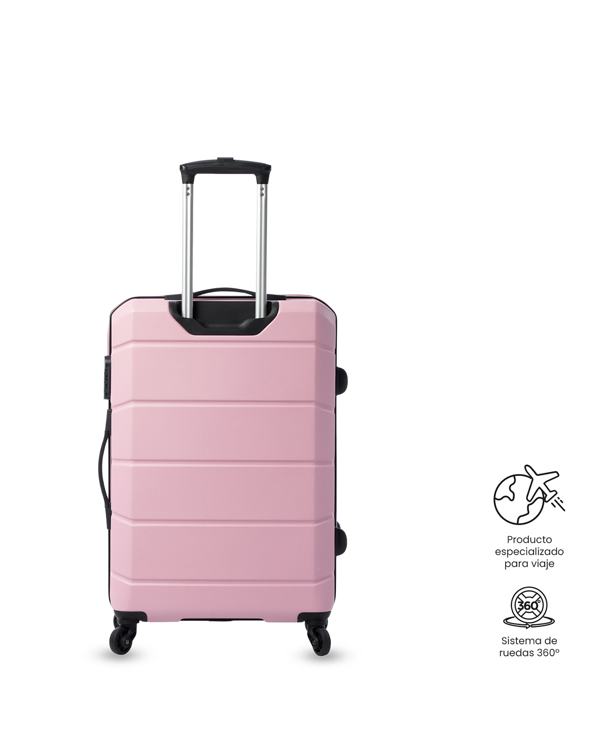 Maleta mediana rayatta m rígida con capacidad de 62.44l - Totto - Morado Morado-7