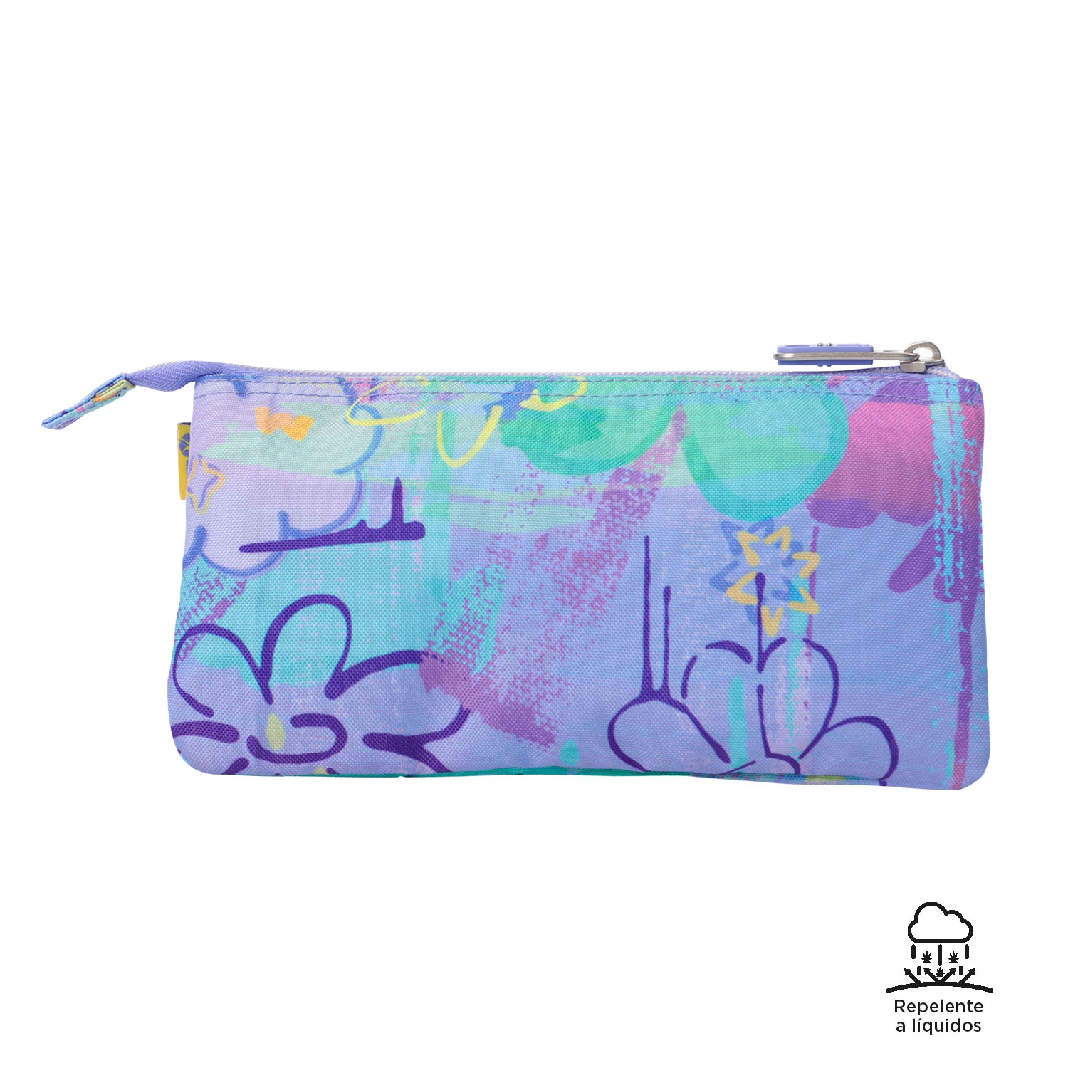 Estuche escolar totto tablero grafily 3 compartimentos y diseño compacto Lana-4