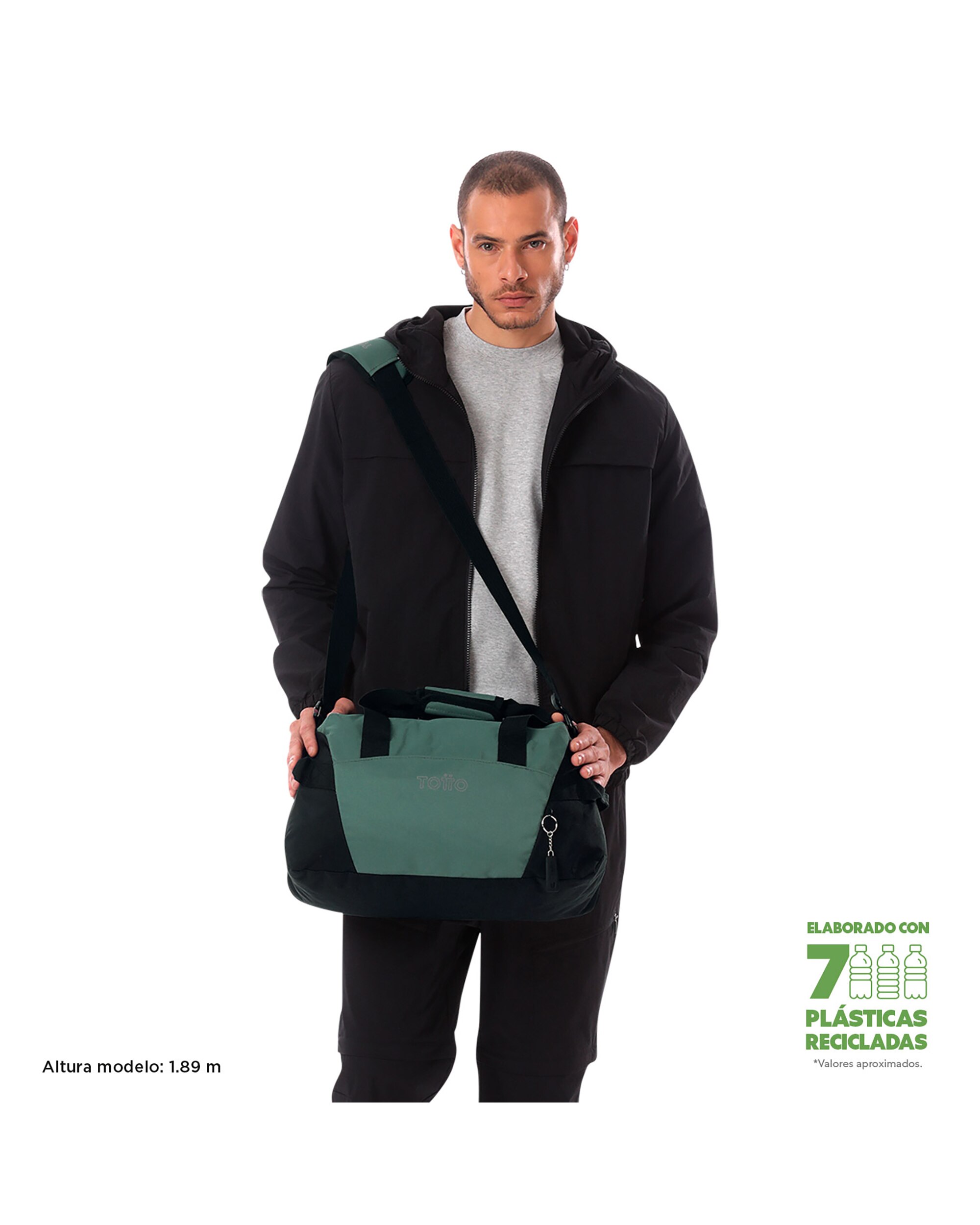 Bolsa pequeña Active Pro S con capacidad 20 L - Totto - Verde Verde-2