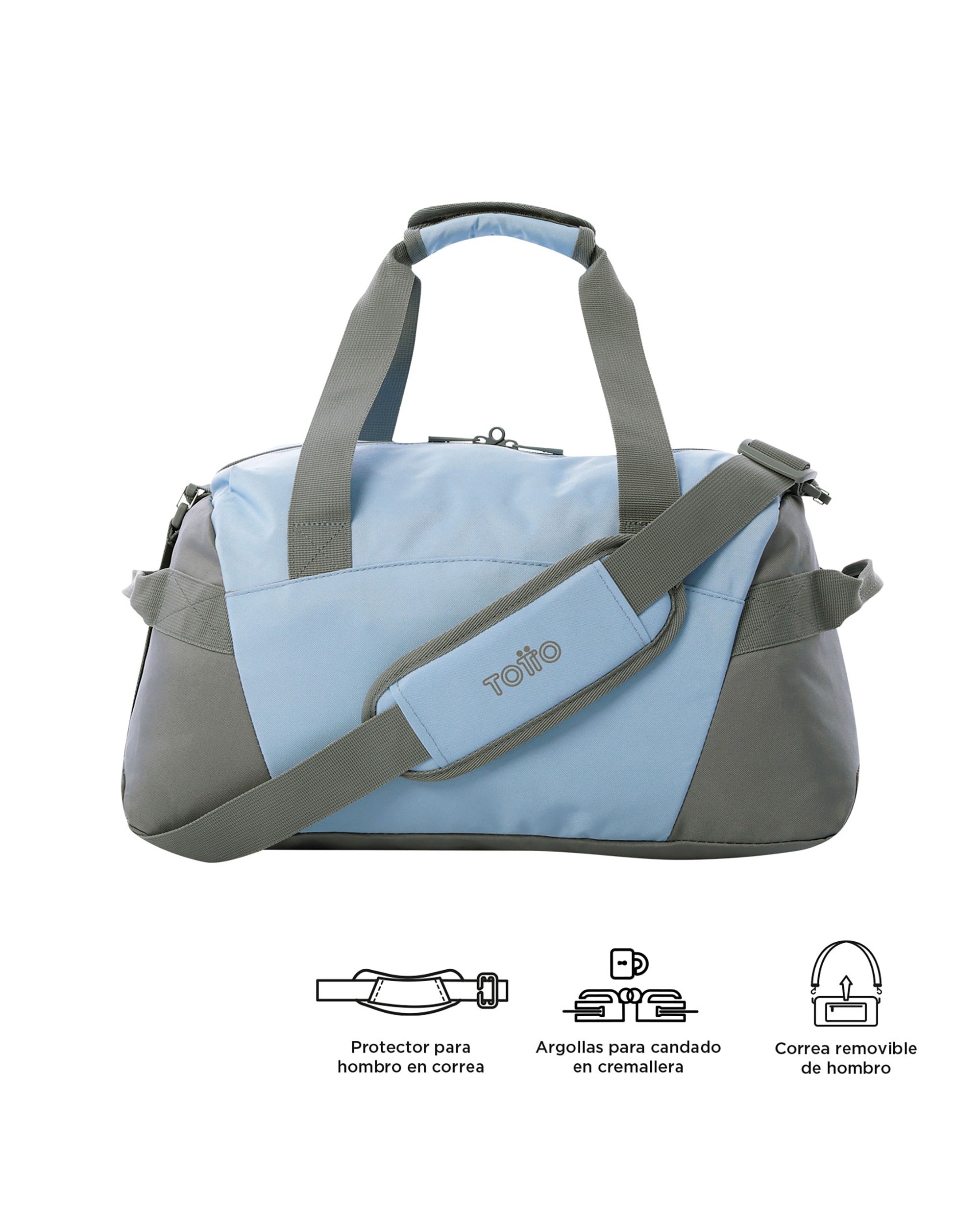Bolsa pequeña Active Pro S con capacidad 20 L - Totto - Azul claro Azul claro-6