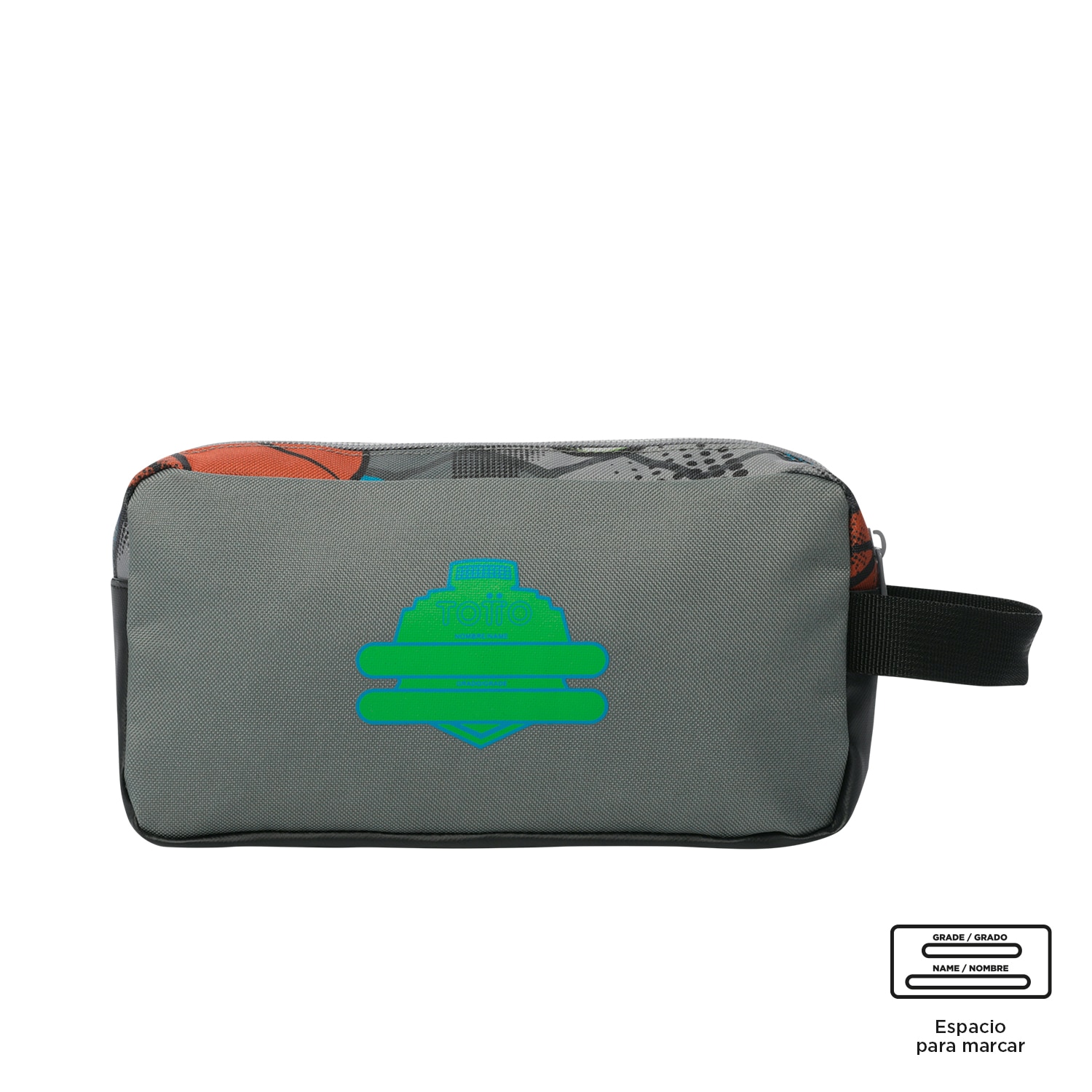 Estuche infantil totto multisport con 2 compartimentos Multicolor-4