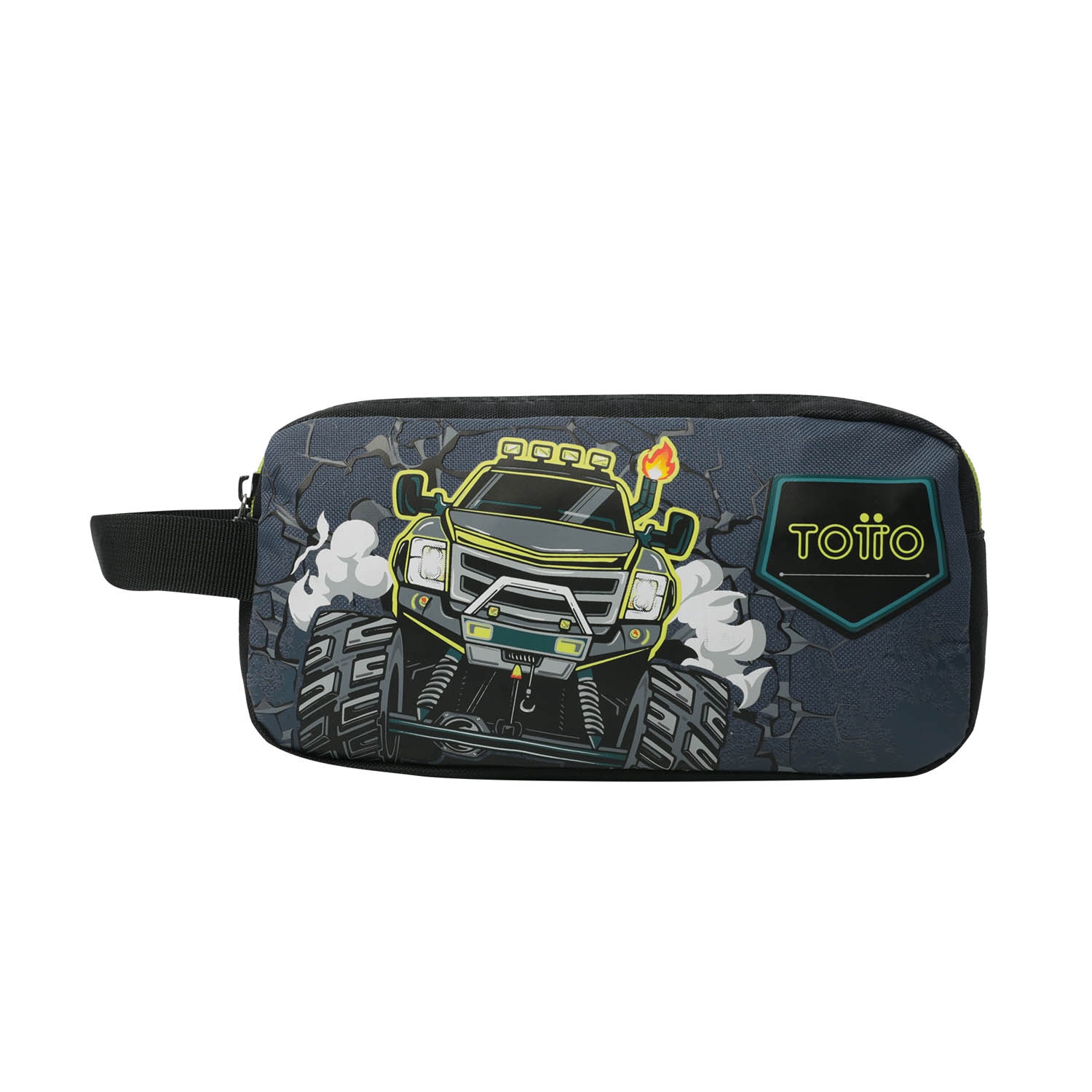 Estuche Totto Monster Race 2 compartimentos.