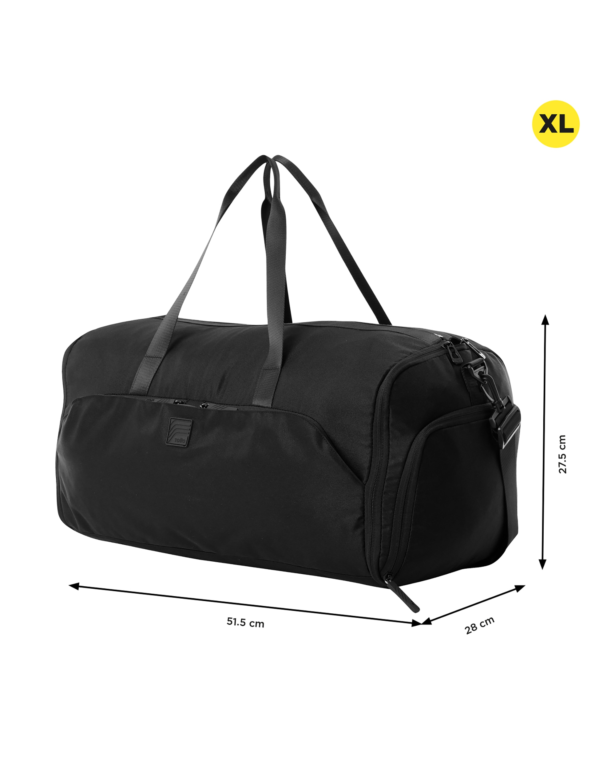 Bolsa grande Weekender Flex XL Negro con capacidad 51 L - Totto - Negro Negro-3