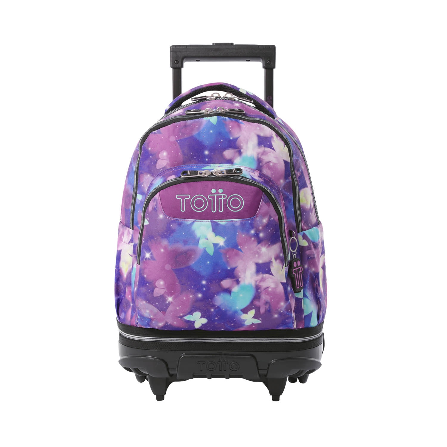 Mochila escolar ruedas totto tiza desmontable star butterfly para portátil de 15.4” y capacidad de 26l Morado-1