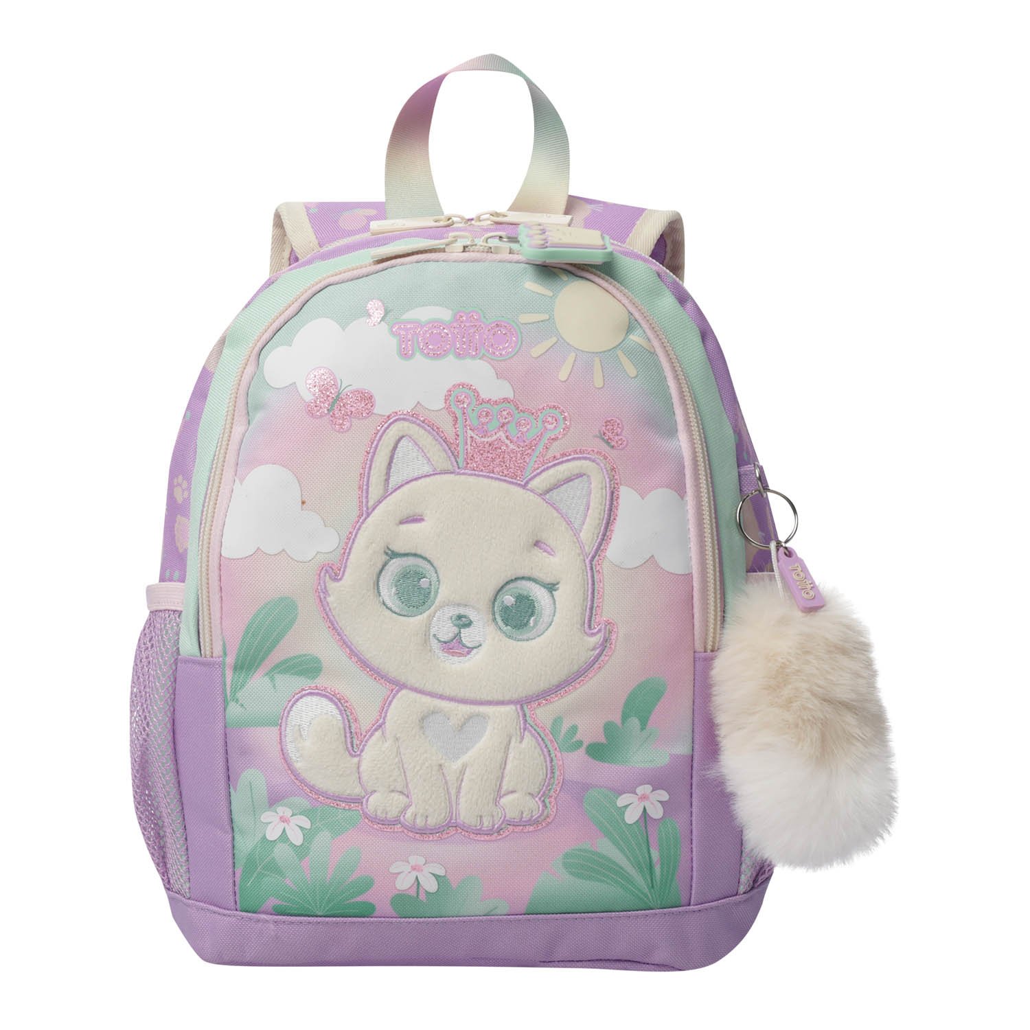 Mochila Totto Queen Cat S Infantil con capacidad de 6.9L.