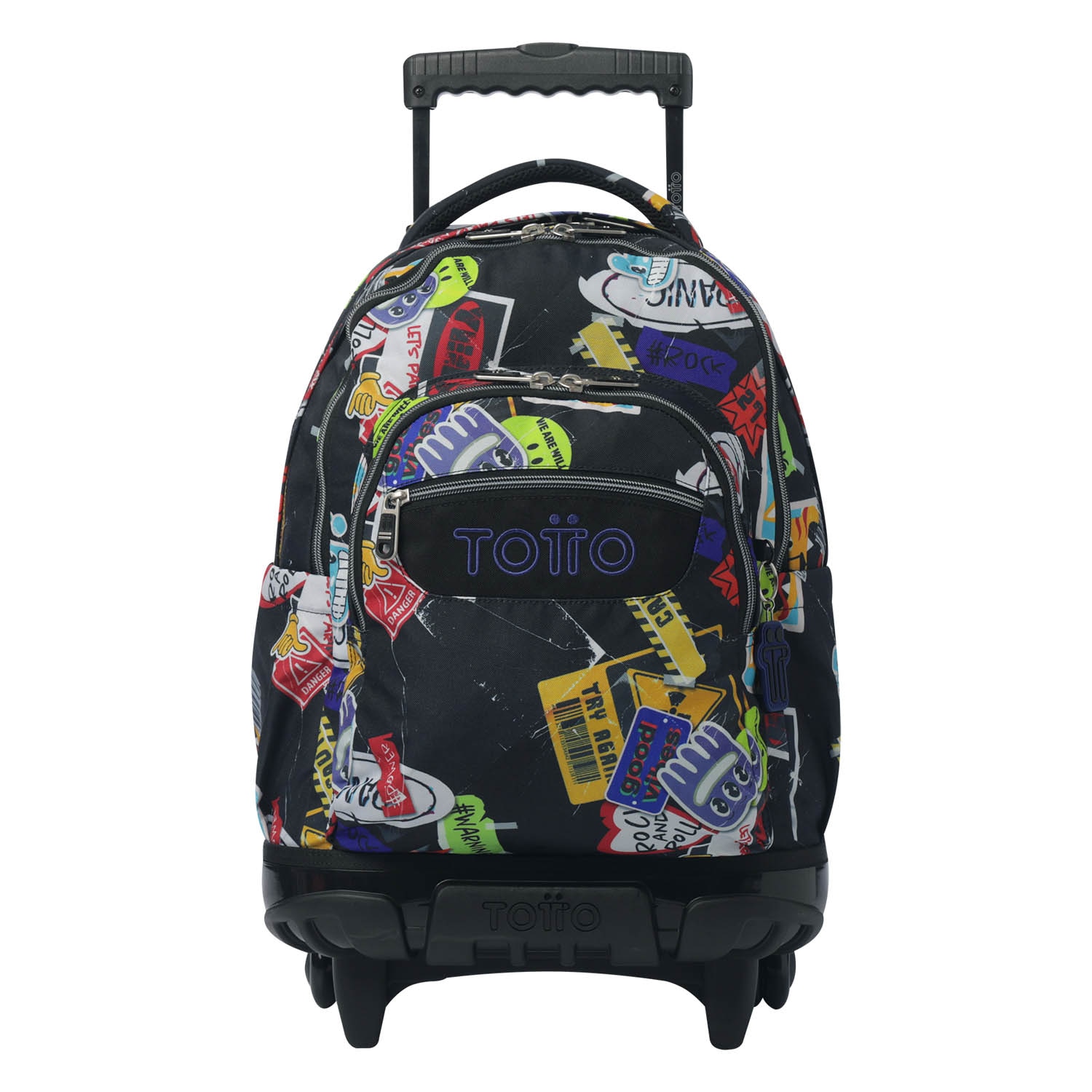 Imagen 0 de Mochila escolar ruedas totto renglones sticky para portátil de 15.4” y capacidad de 26l
