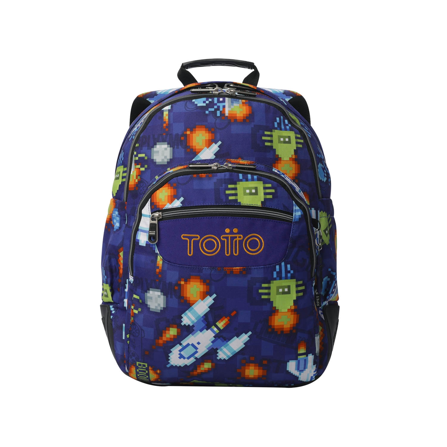 Mochila Totto Rayol Space Blue Grande PC 14' con capacidad de 19.6L.