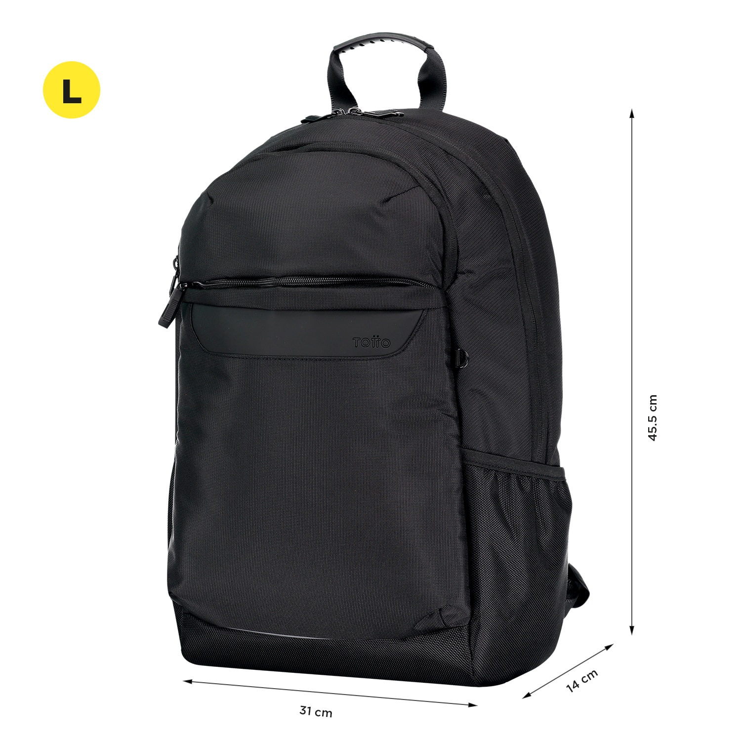 Imagen 4 de Mochila ejecutiva Totto Berton Negro