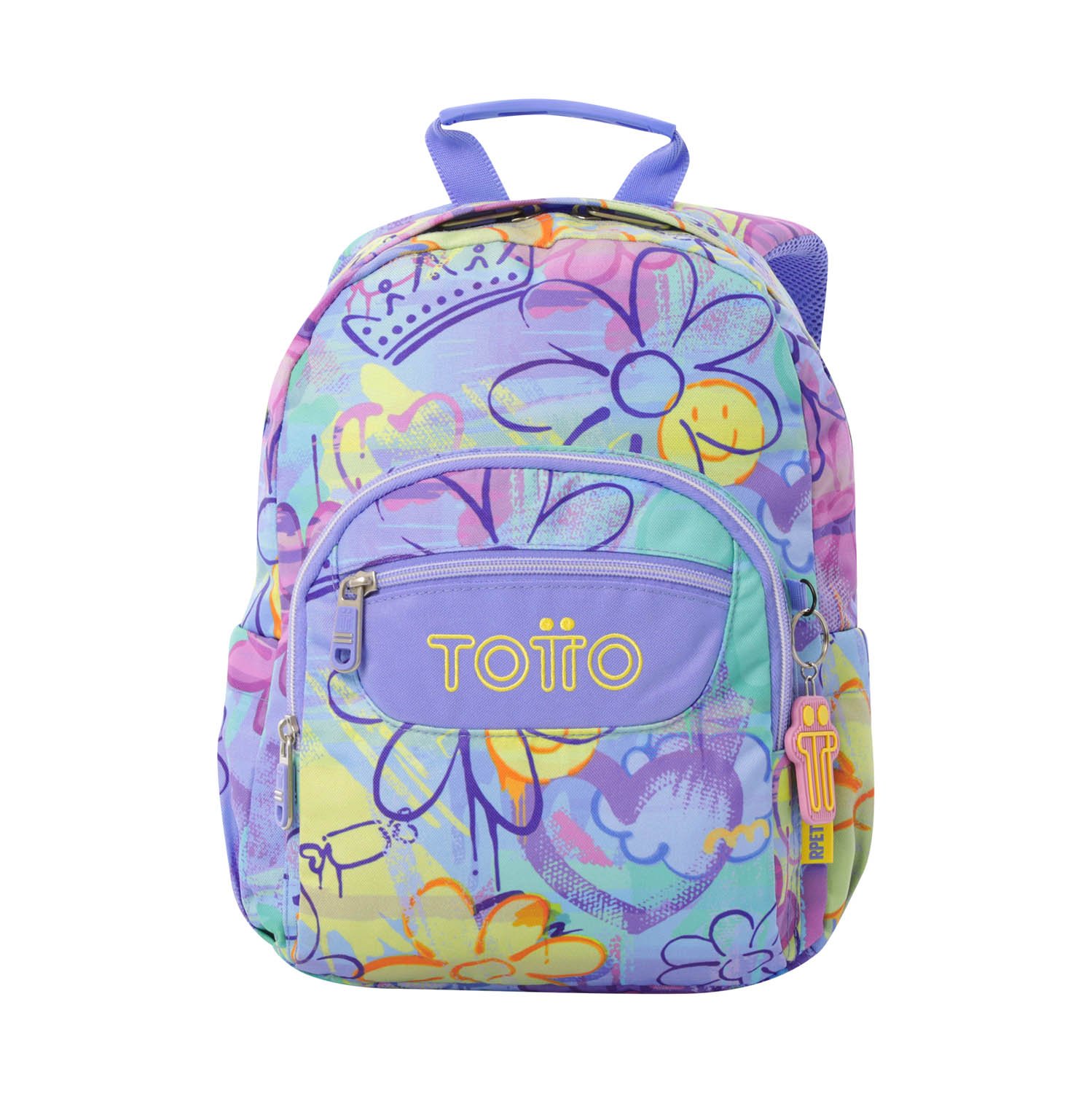 Mochila Totto Tempera Grafily Pequeña Tablet 10' con capacidad de 11.8L.