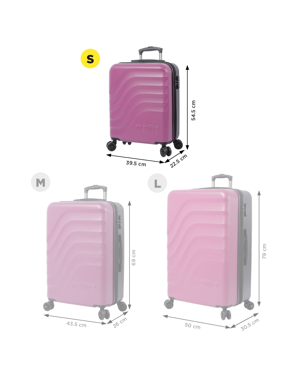 Imagen 2 de Maleta Grande Bazy rígida con capacidad 100 L - Rosa Rosa