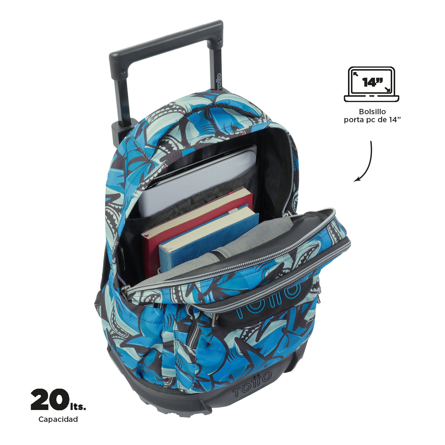 Mochilas totto ruedas el corte online ingles