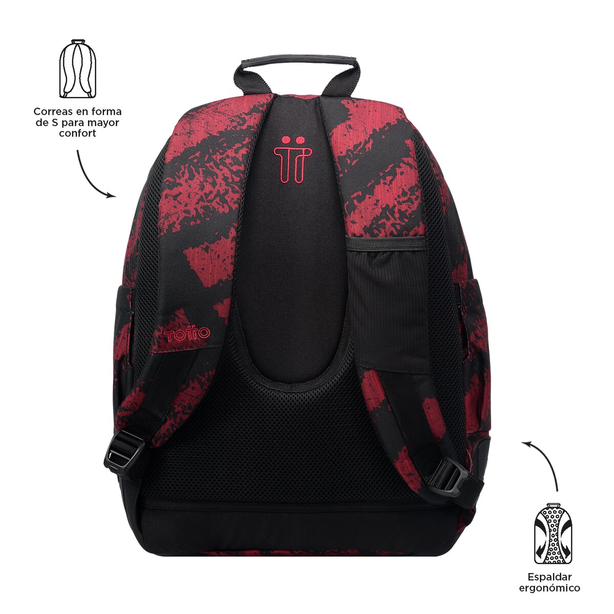 Mochila Escolar Grande Totto Azul Rosa - Mochila De Tres Compartimento – Be To Be Menacho
