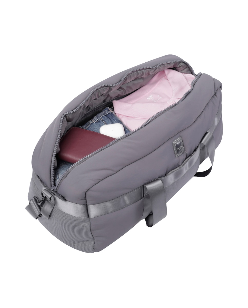 Bolsa de viaje Pixie grande color gris - Totto - Gris oscuro Gris oscuro-4