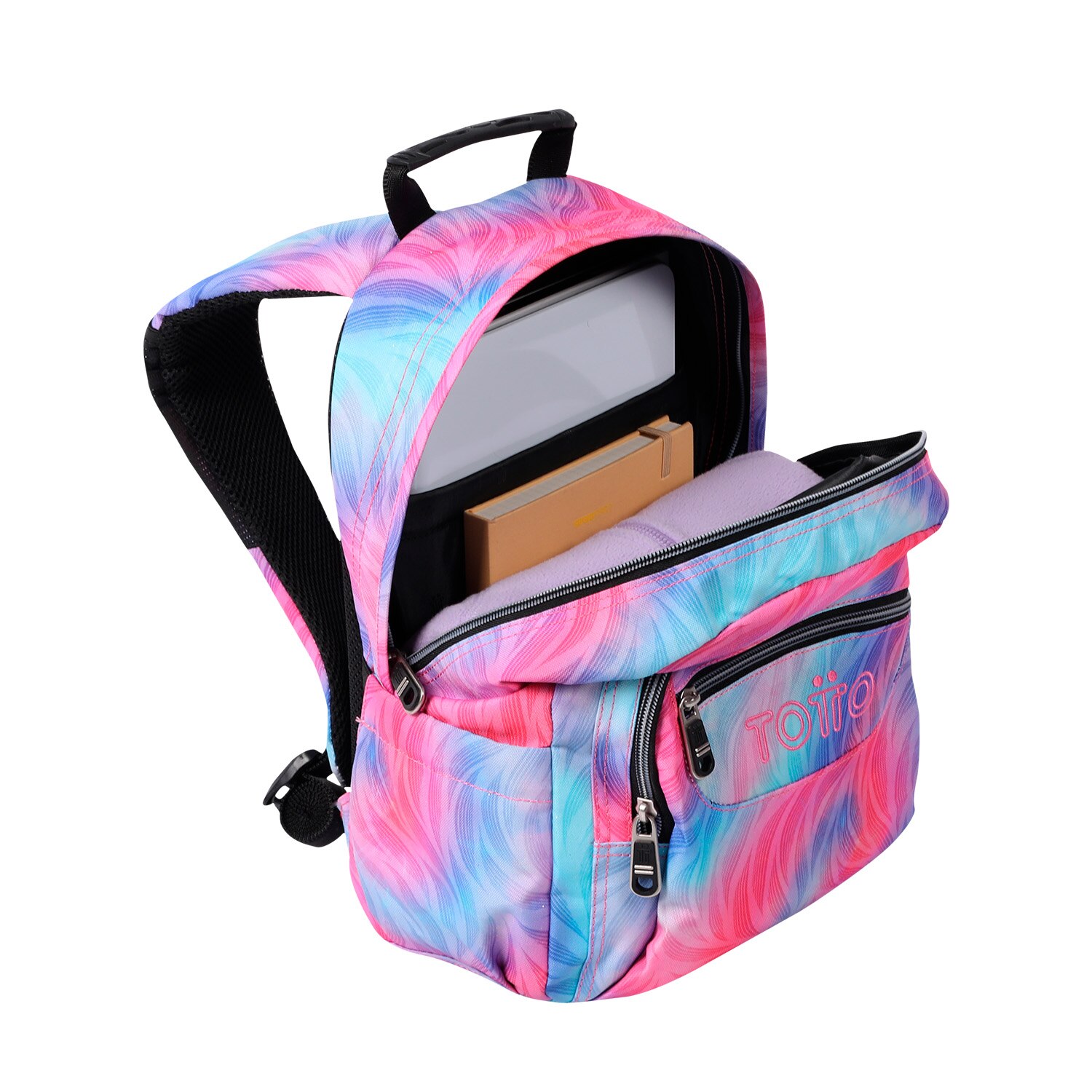 Imagen 5 de Mochila Totto Tempera pequeña tablet 10' con capacidad de 11.8L Rosa
