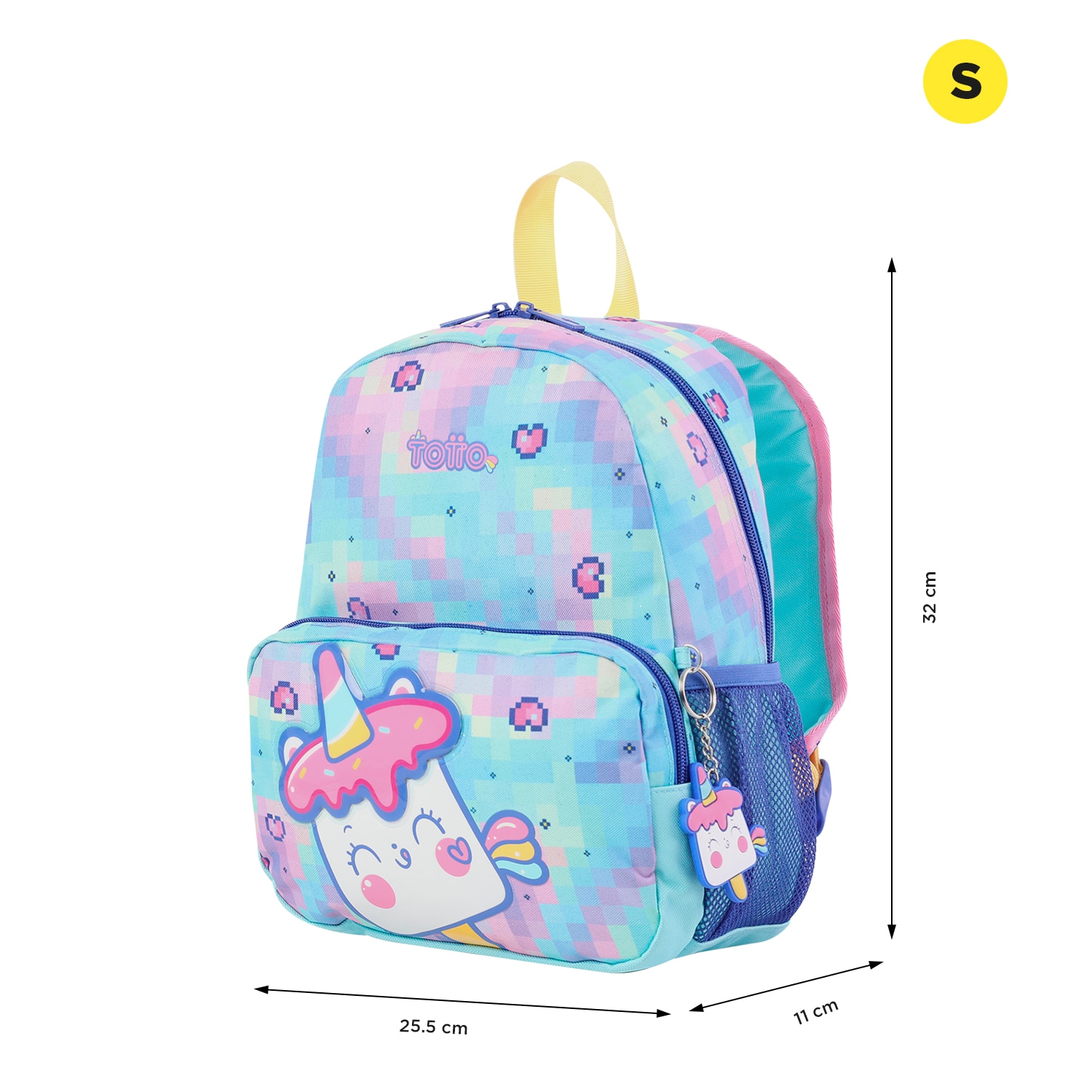 Mochila Totto infantil pequeña Azul celeste-2