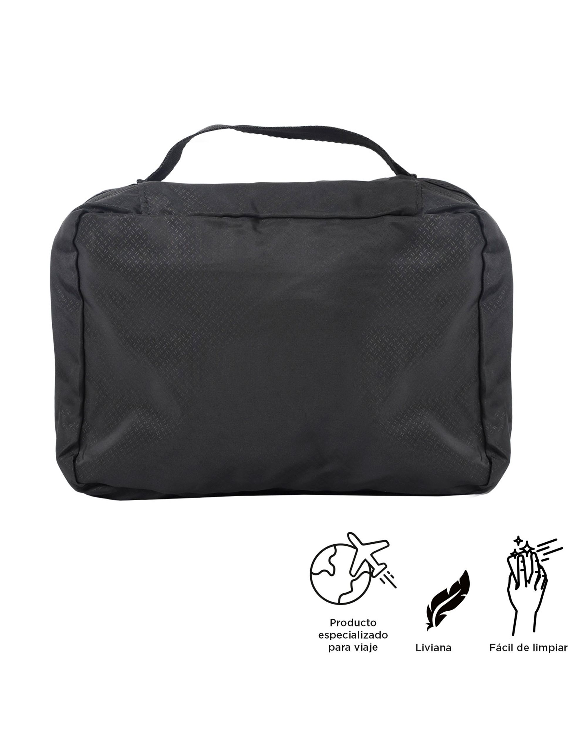 Organizador de baño All In para viaje negro con capacidad 3 L - Totto - Negro Negro-4