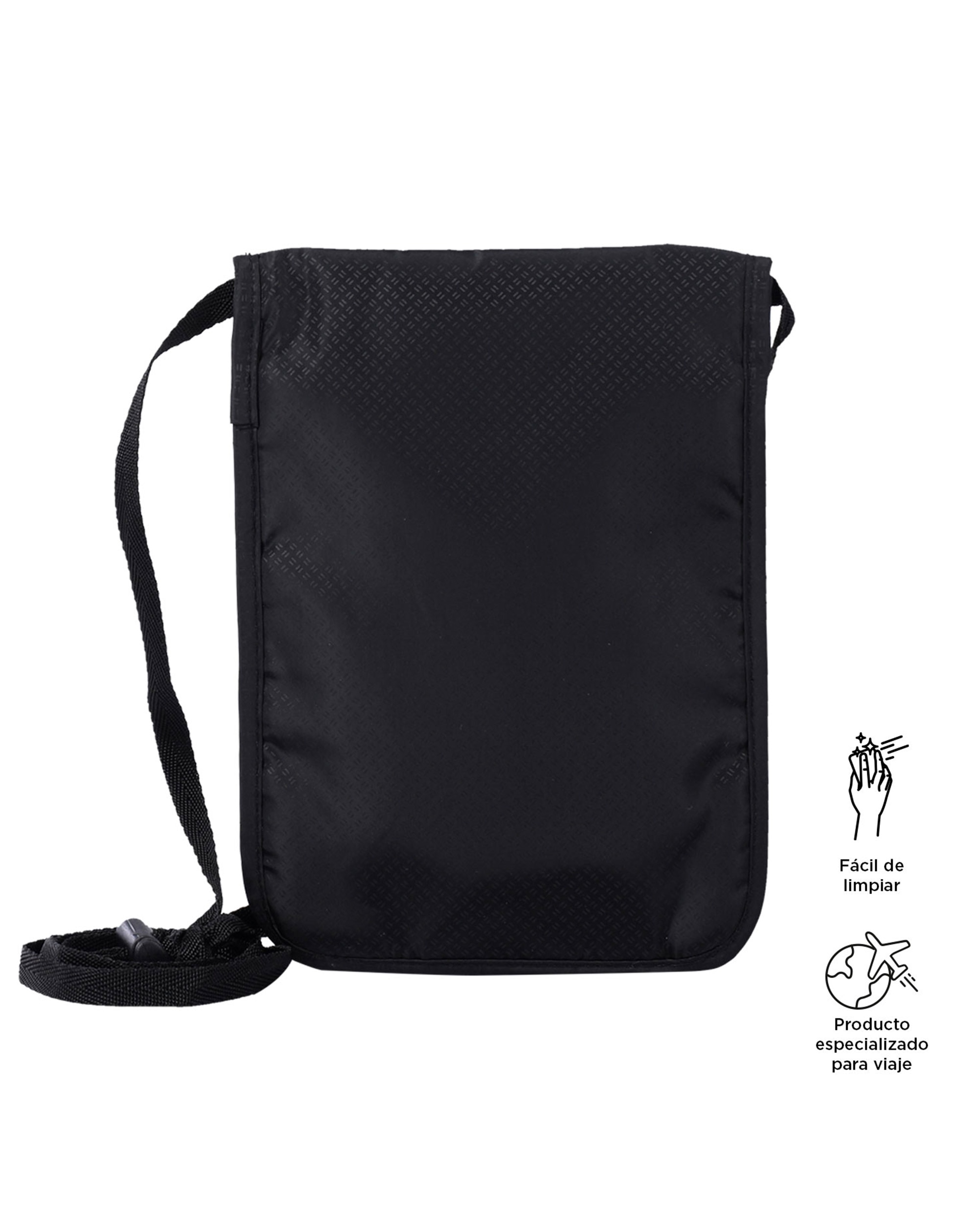 Porta Pasaporte Hang RFID Blocker - Totto - Negro Negro-4