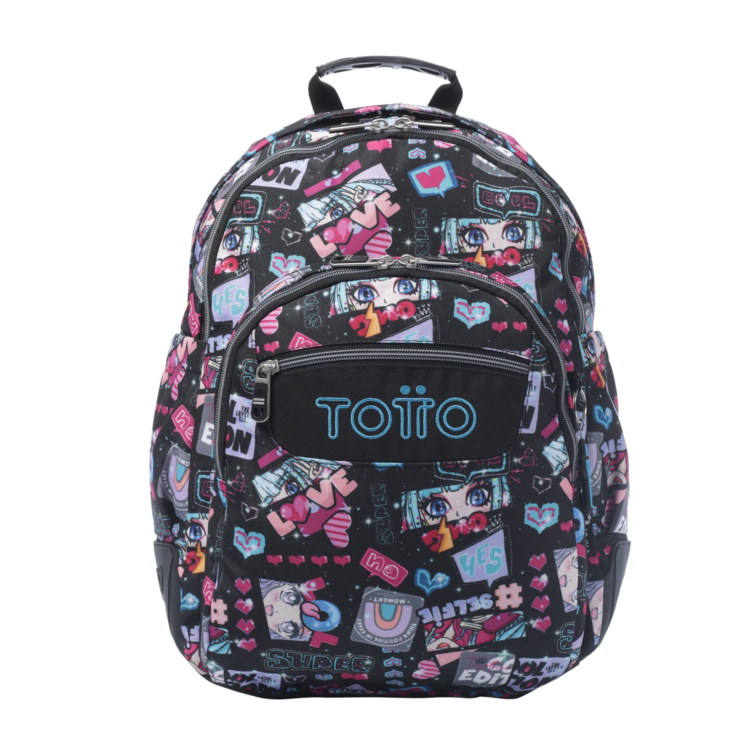Imagen 0 de Mochila escolar totto rayol k-pop para portátil de 14” y capacidad 19l