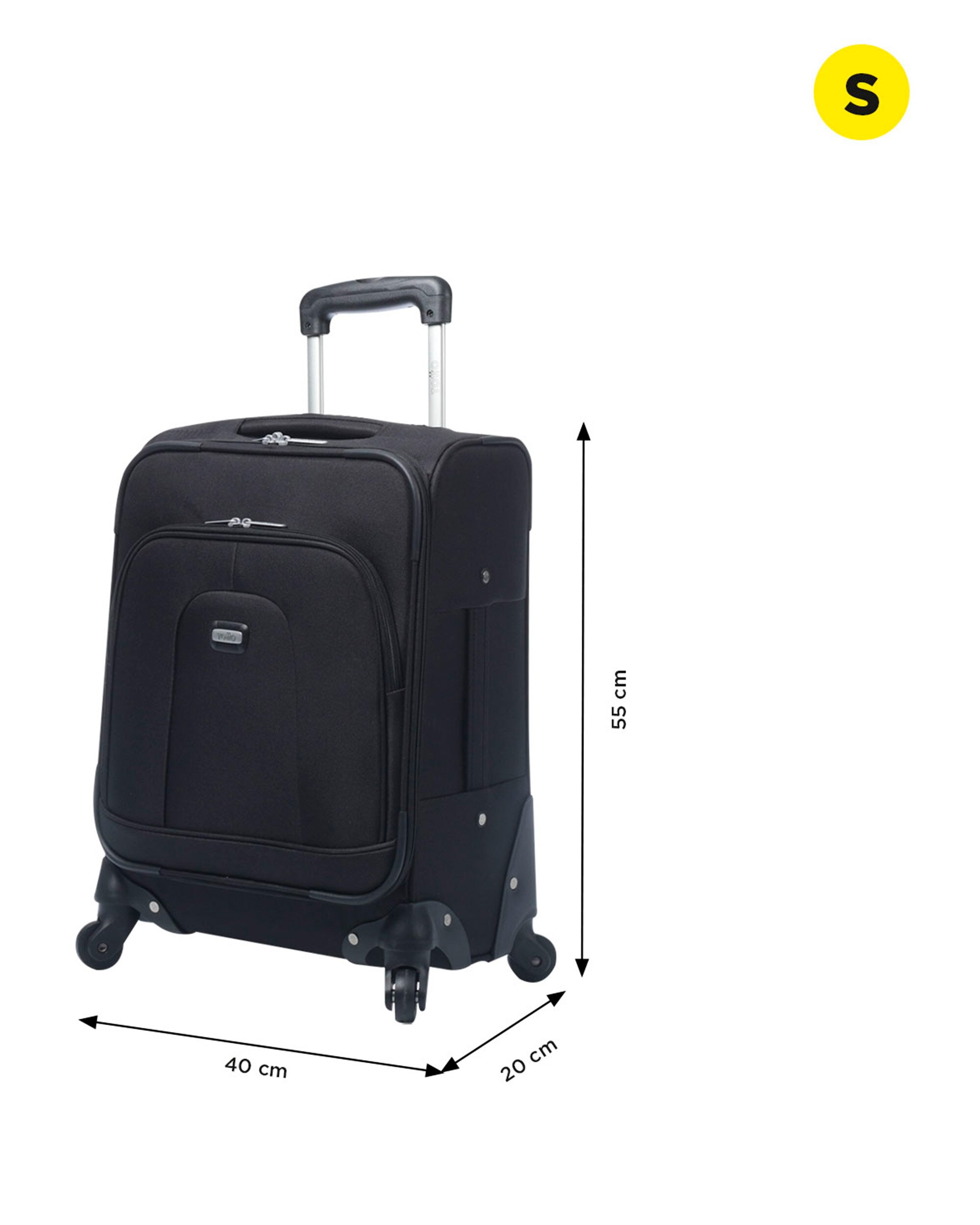 Imagen 2 de Maleta Andromeda 20 blanda cabina underseater con capacidad 37 L - Totto - Negro Negro