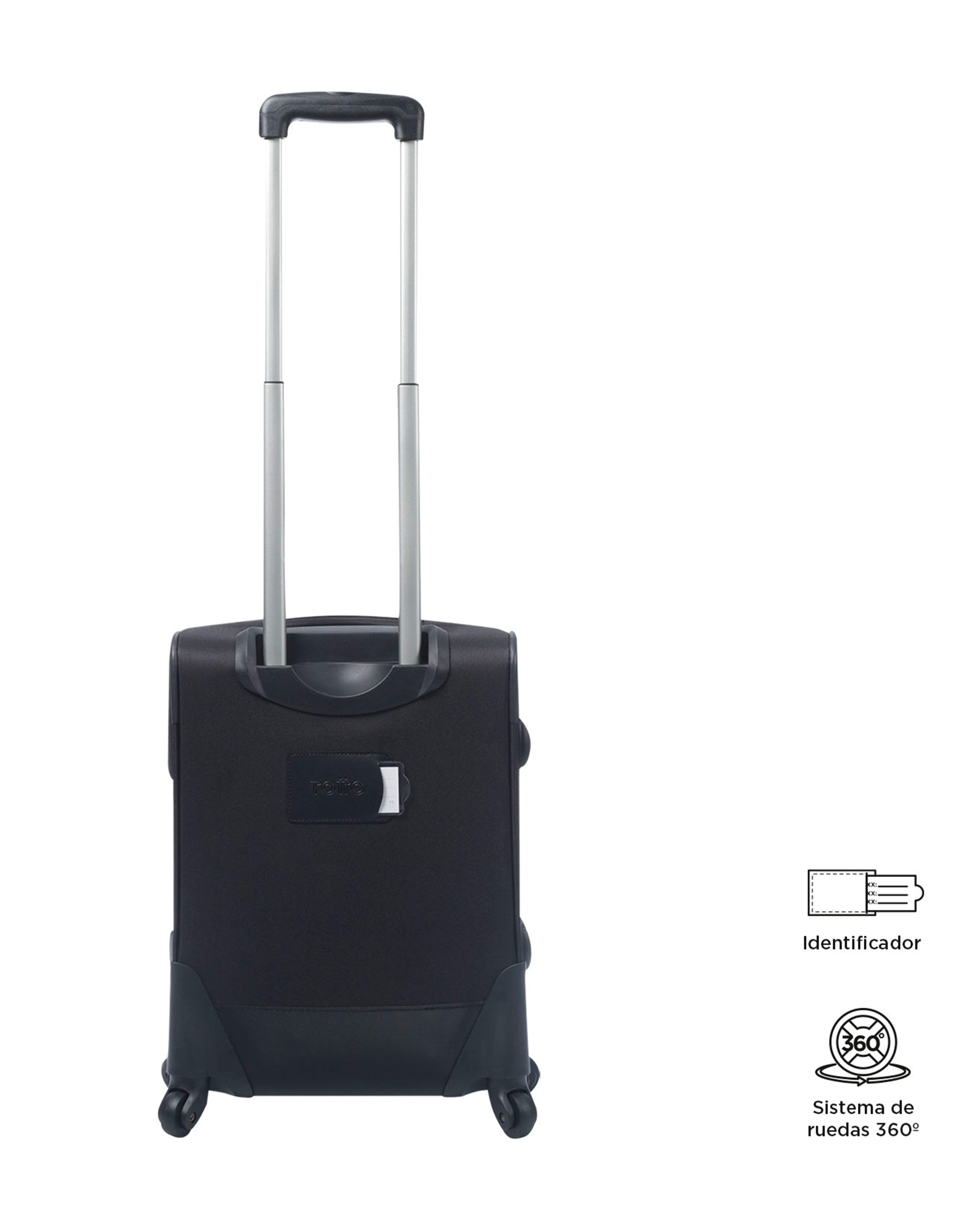 Imagen 4 de Maleta Andromeda 20 blanda cabina underseater con capacidad 37 L - Totto - Negro Negro