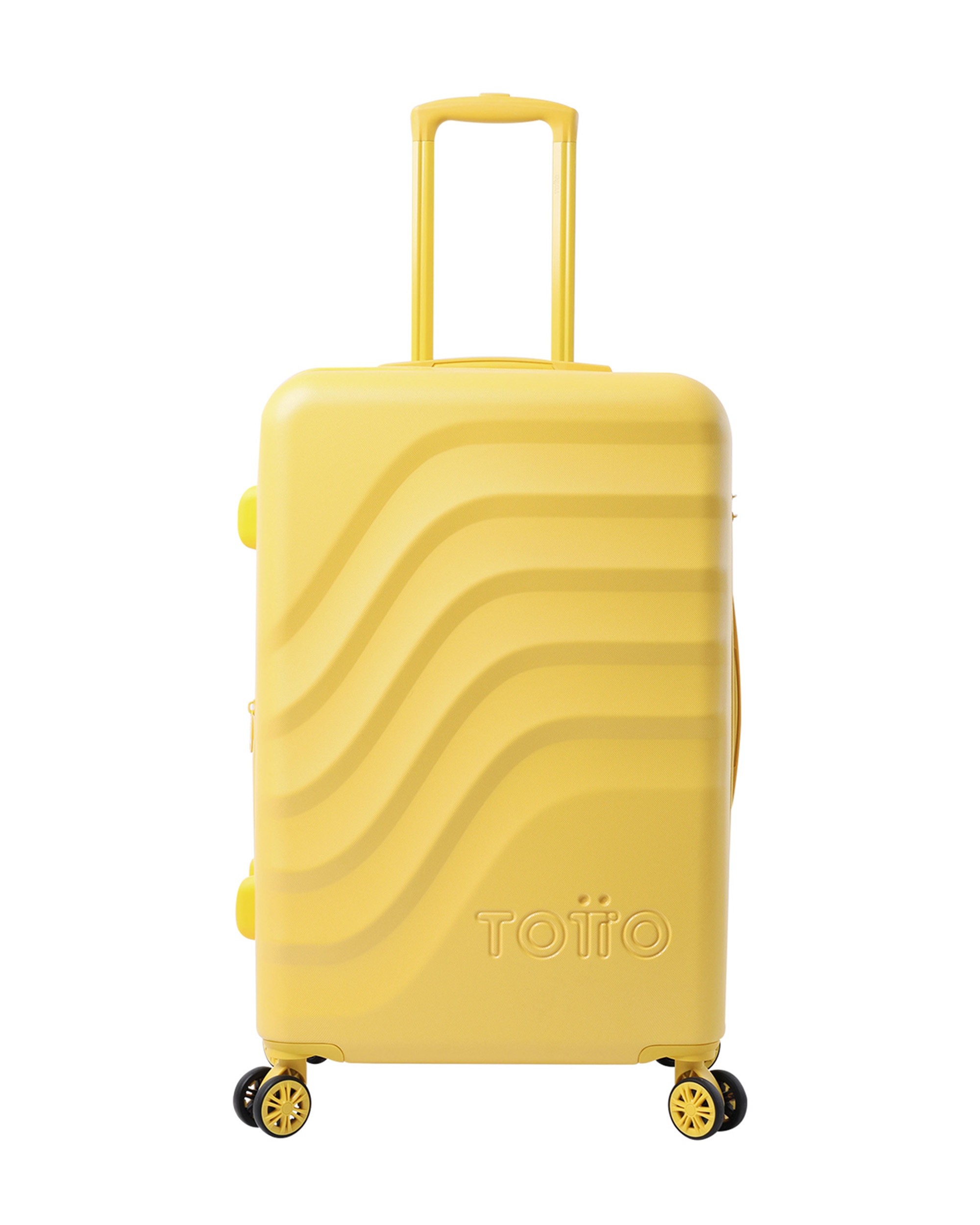 Maleta mediana Bazy rígida expandible con capacidad 64 L - Totto - Amarillo Amarillo-1