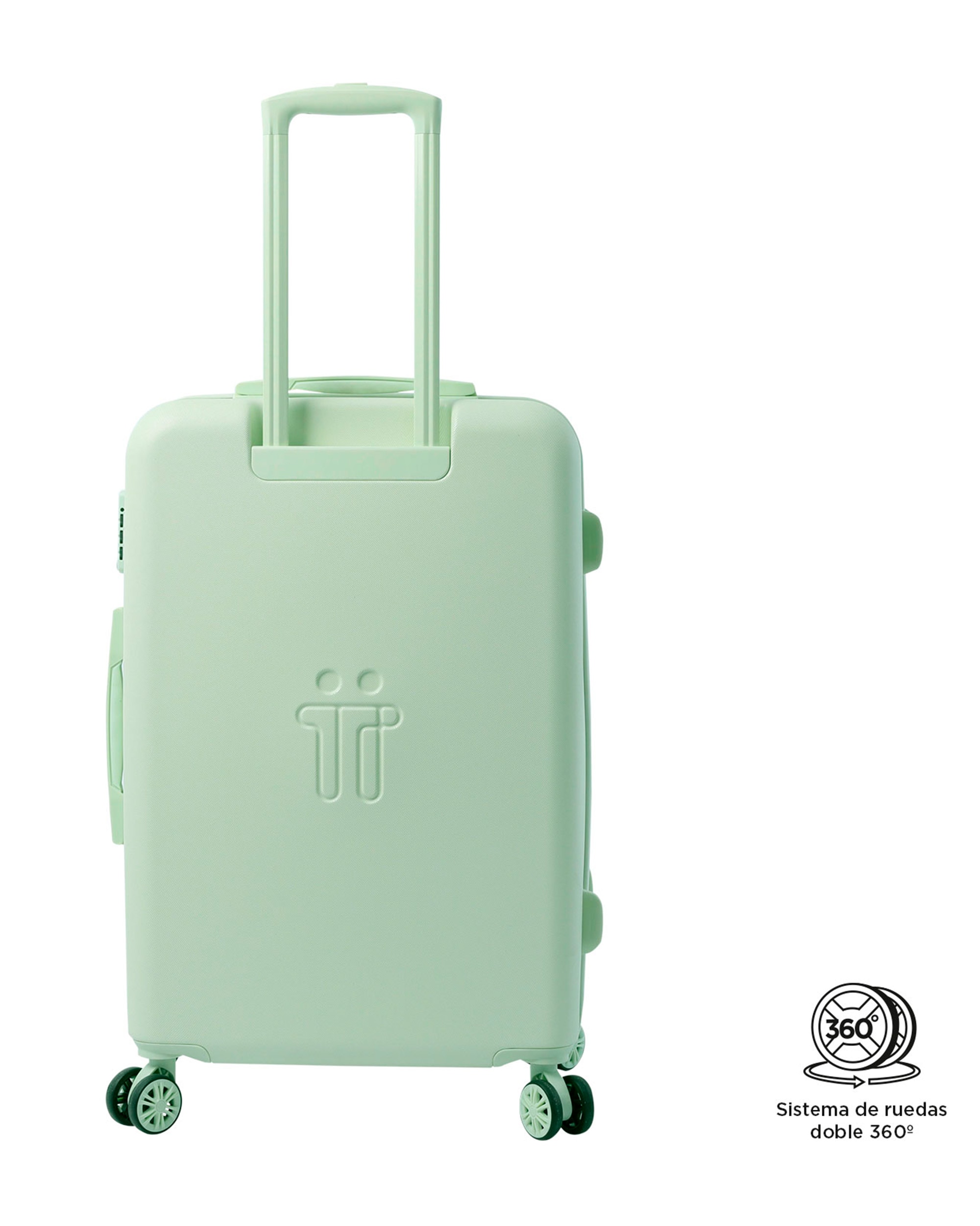 Maleta mediana Bazy rígida expandible con capacidad 64 L - Totto - Verde morado Verde morado-6