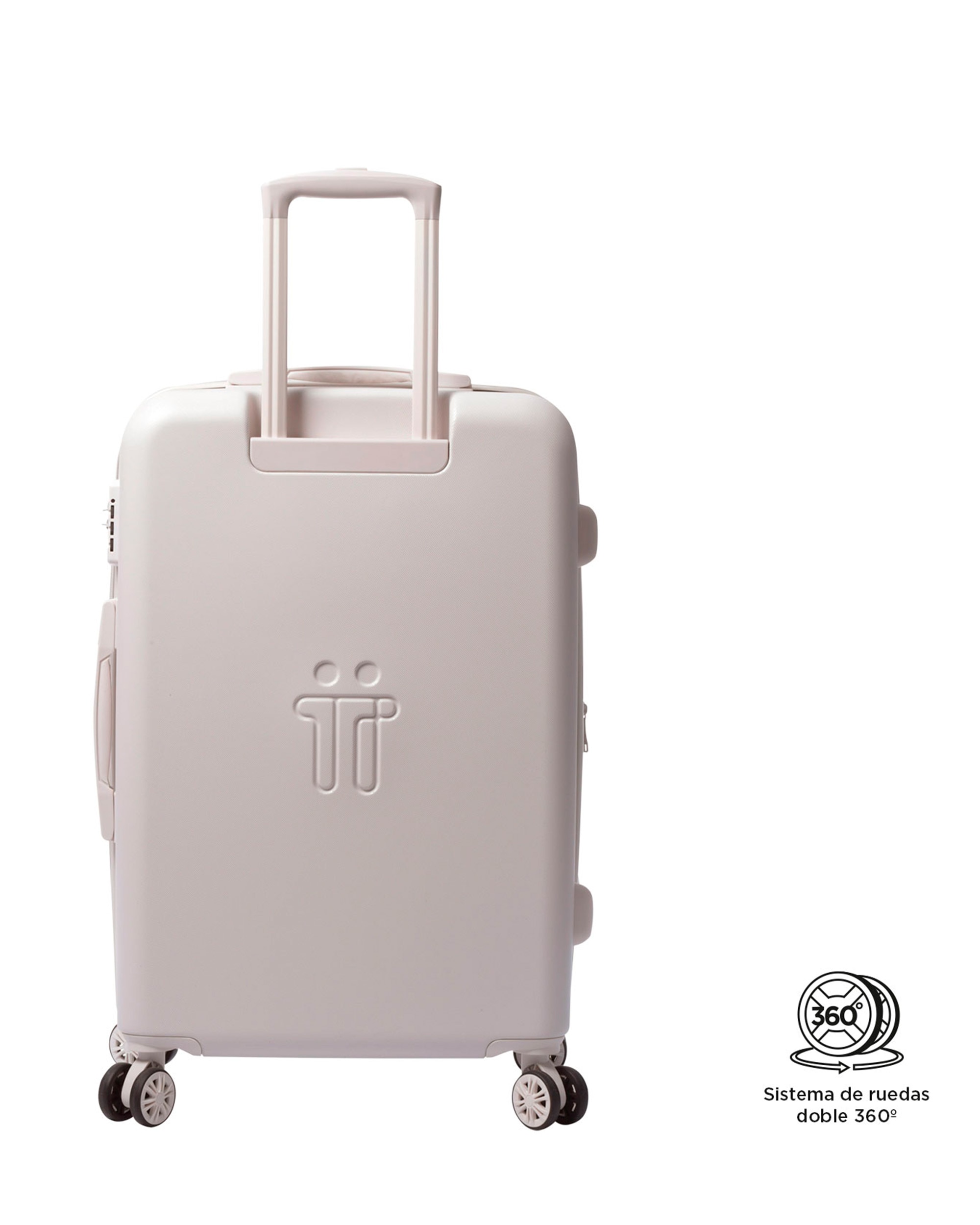 Maleta mediana Bazy rígida expandible con capacidad 64 L - Totto - Beige Beige-6