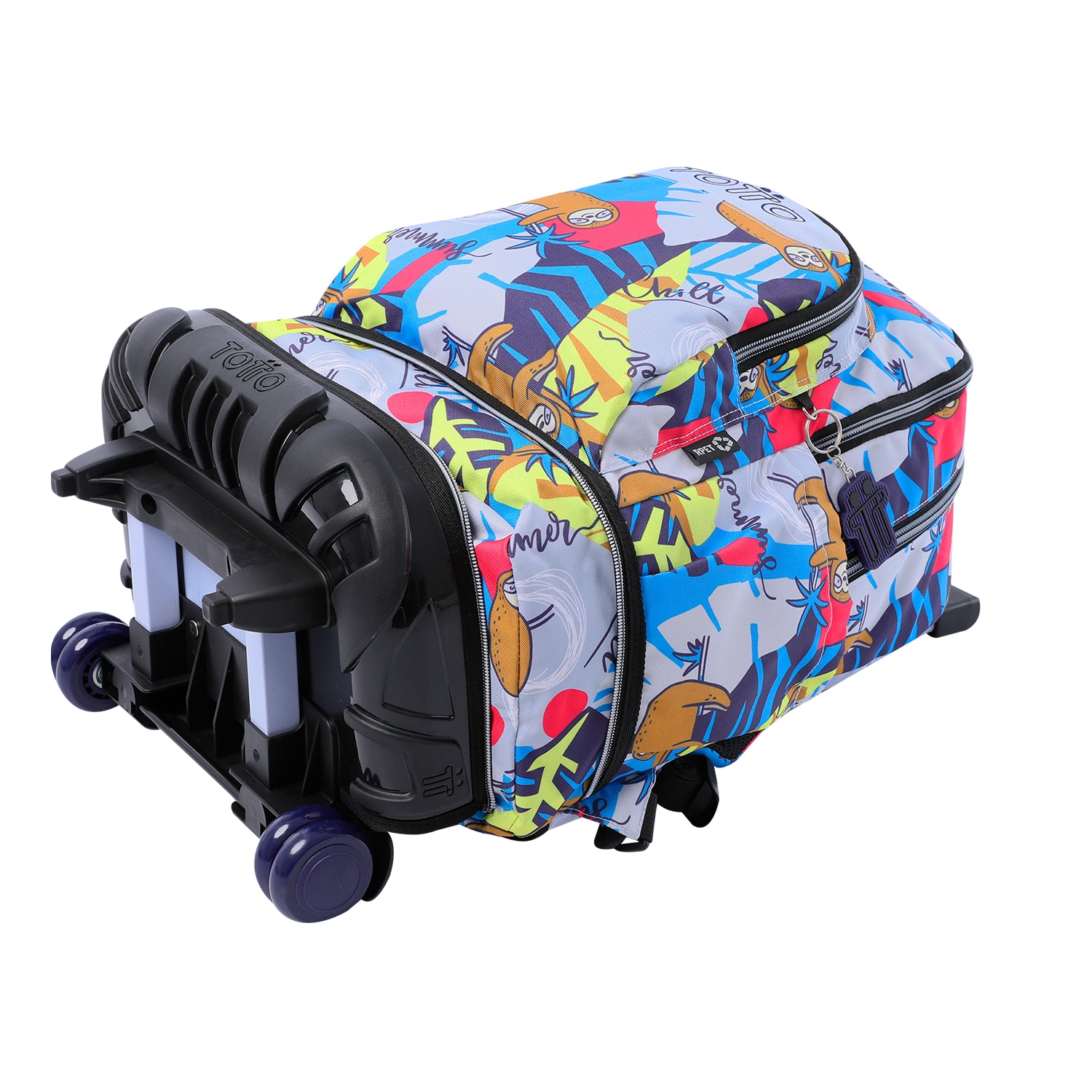 Mochila escolar ruedas totto tiza desmontable lazel para portátil de 15.4” y capacidad de 26l Multicolor-4