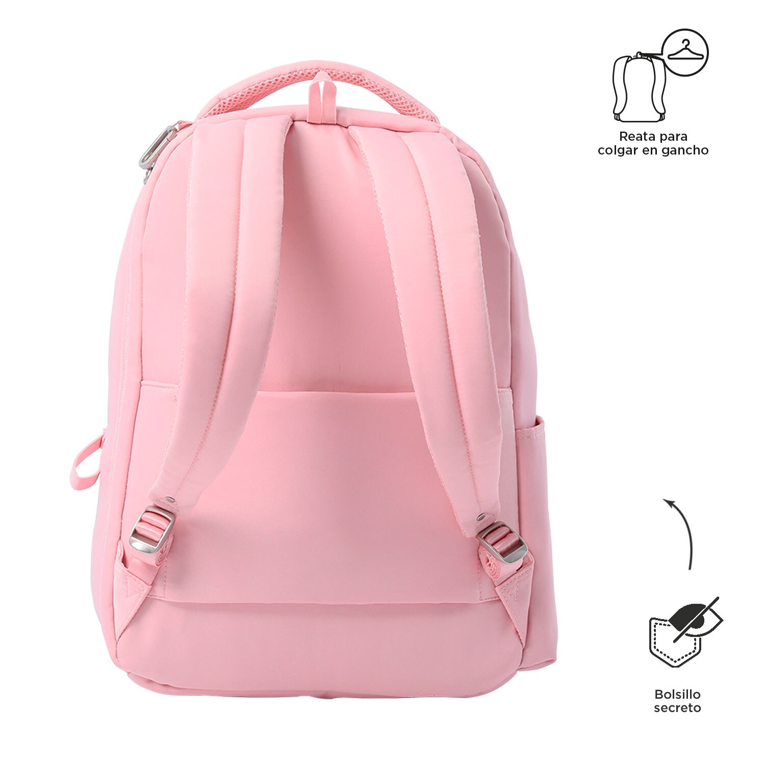 Mochila Totto Adelaide 2 2.0 mujer para portatil 14 color rosa Peachskin Totto El Corte Ingles