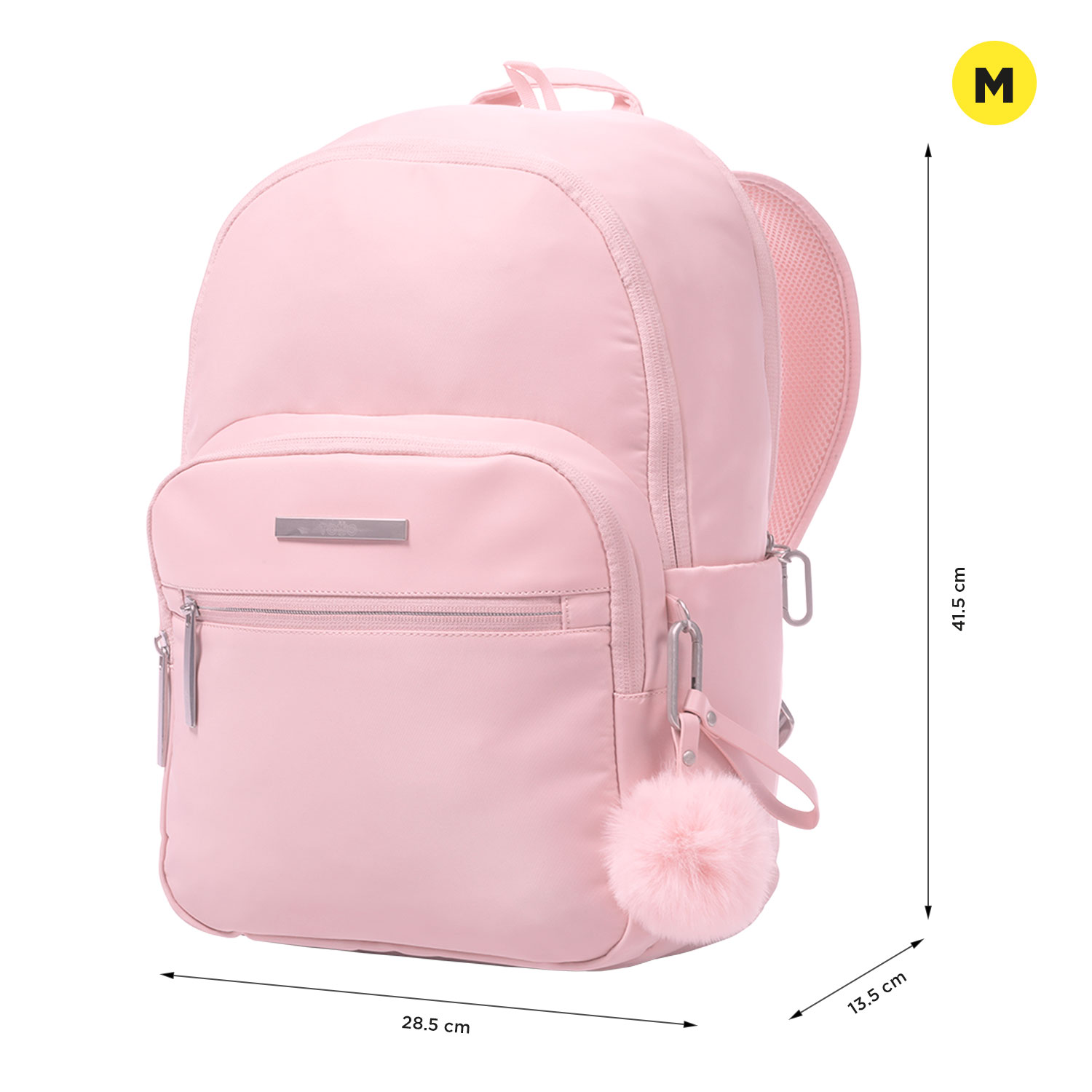 Mochila ejecutiva totto adelaide para portátil de 14” Rosa-2
