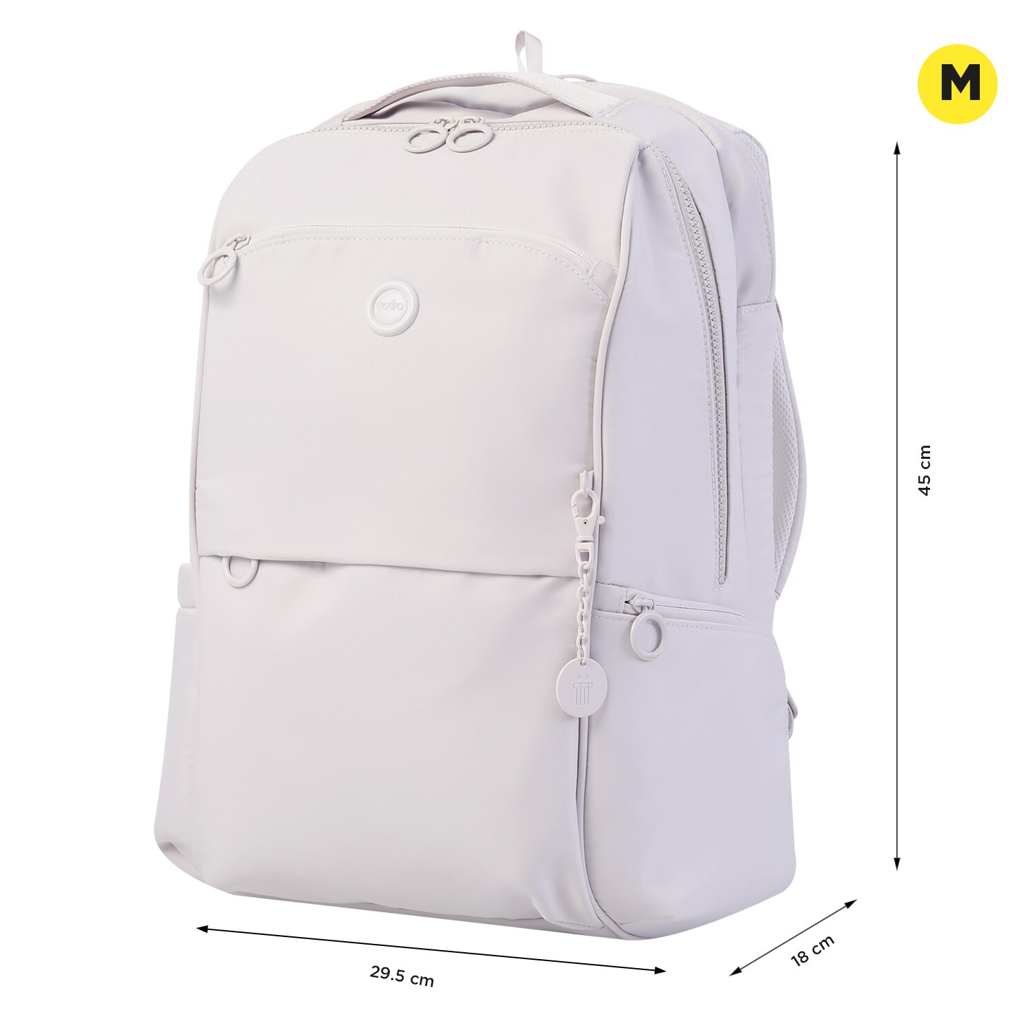 Mochila Totto Laila para portátil 16 Beige-2