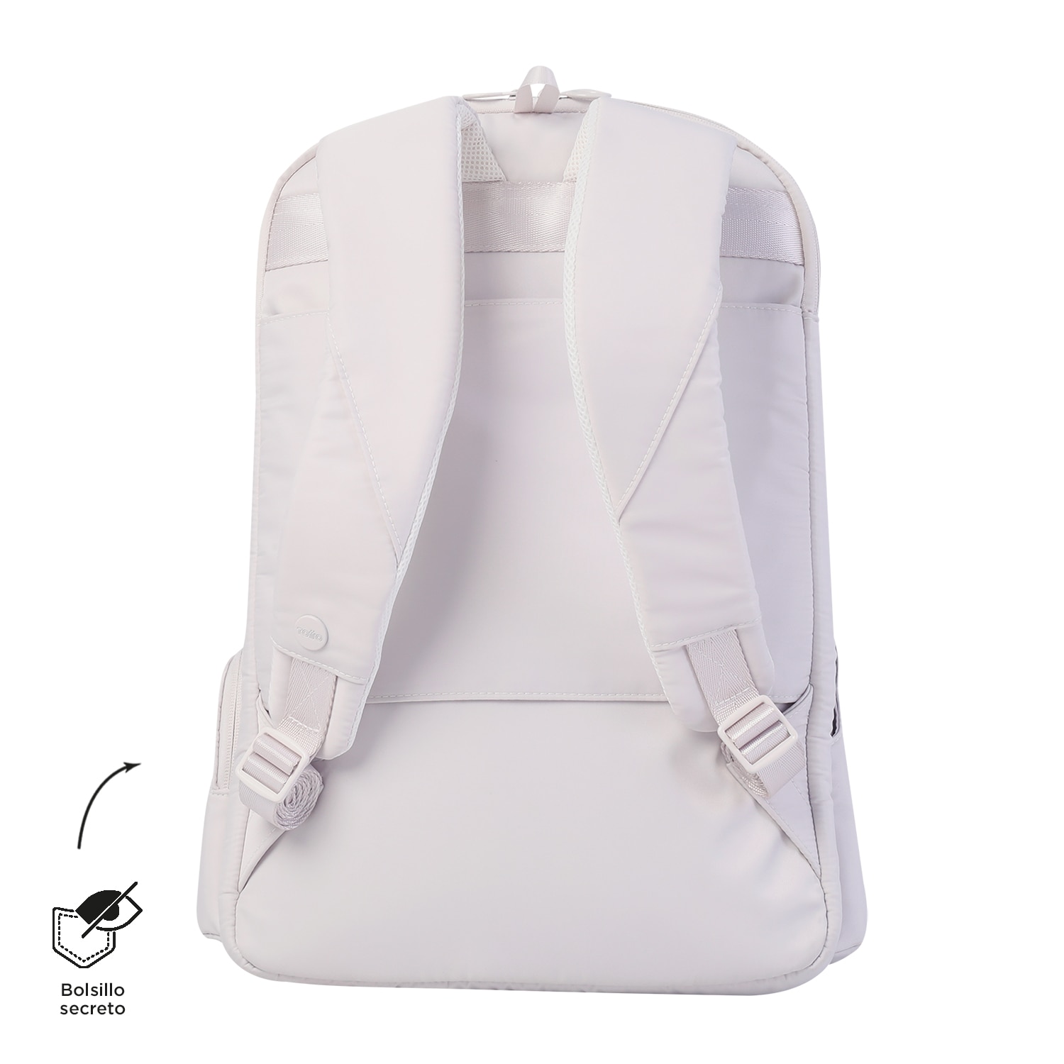Mochila Totto Laila para portátil 16 Beige-3