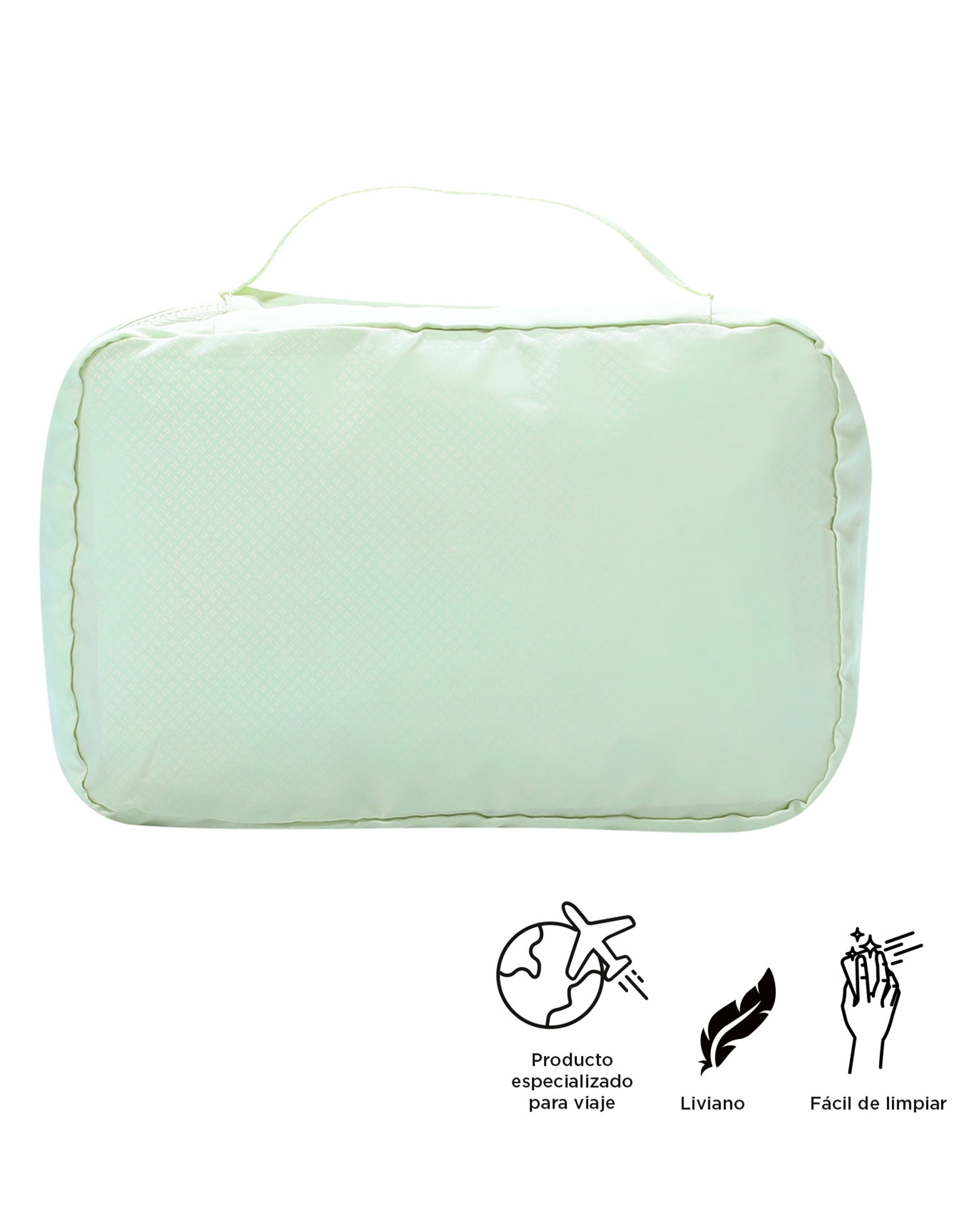Organizador de baño All In para viaje White Sand con capacidad 3 L - Totto - Verde claro Verde claro-4