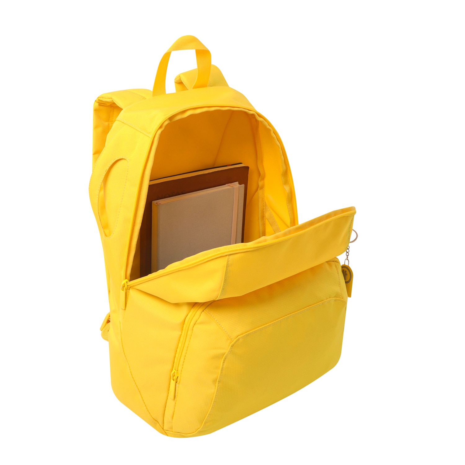 Mochila urbana totto omettto con organizador interior y tejido resistente Amarillo-4