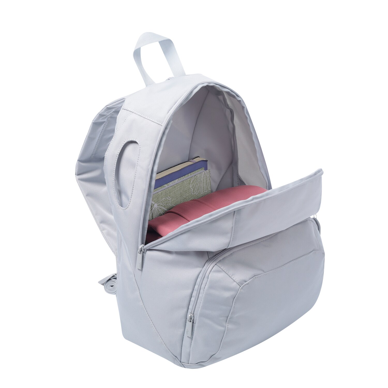 Mochila urbana totto omettto con organizador interior y tejido resistente Gris claro-4