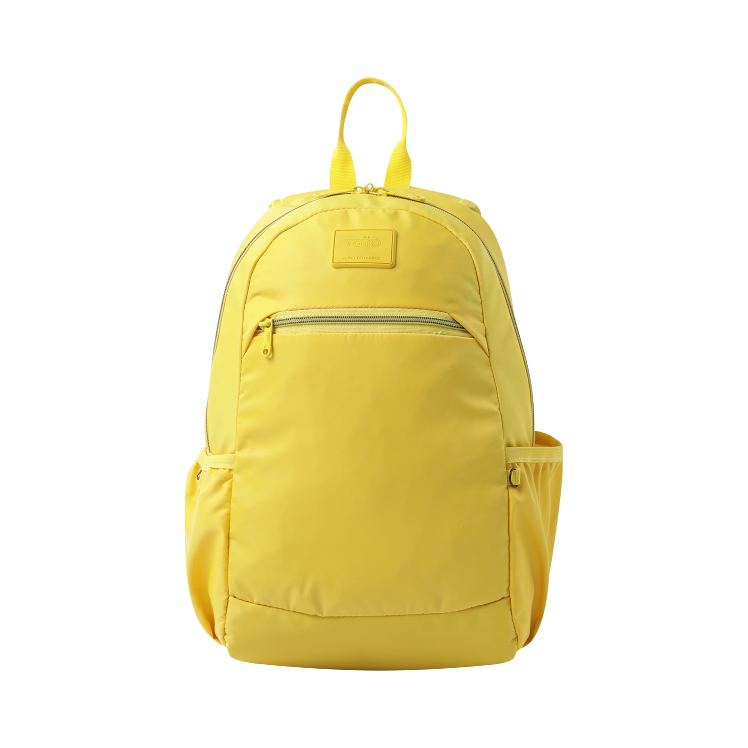 Mochila Totto Tracer 1 juvenil eco-friendly color amarillo Super Lemon.
