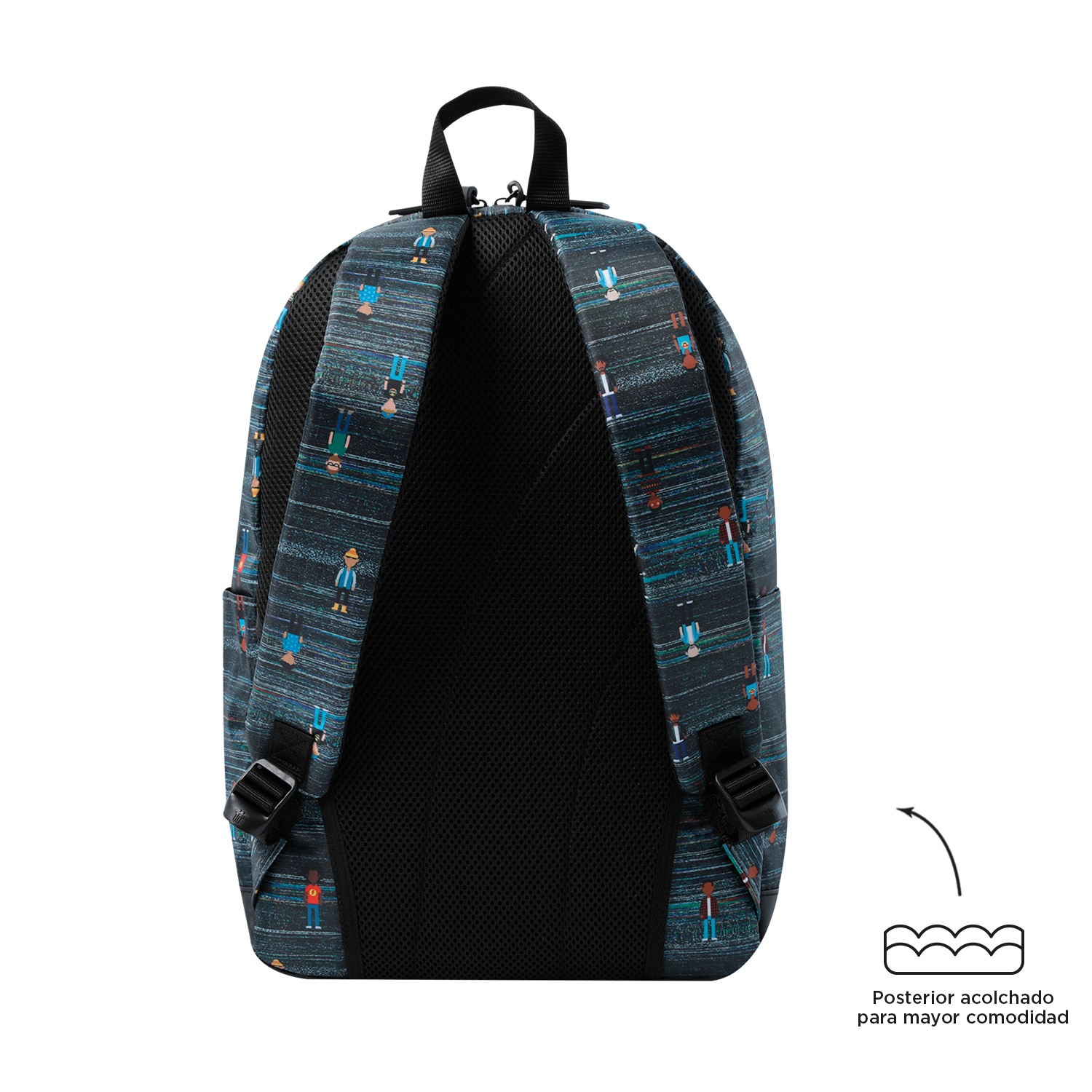 Mochila urbana totto tocax para portátil de 14” y bolsillo para botella Gris oscuro-3