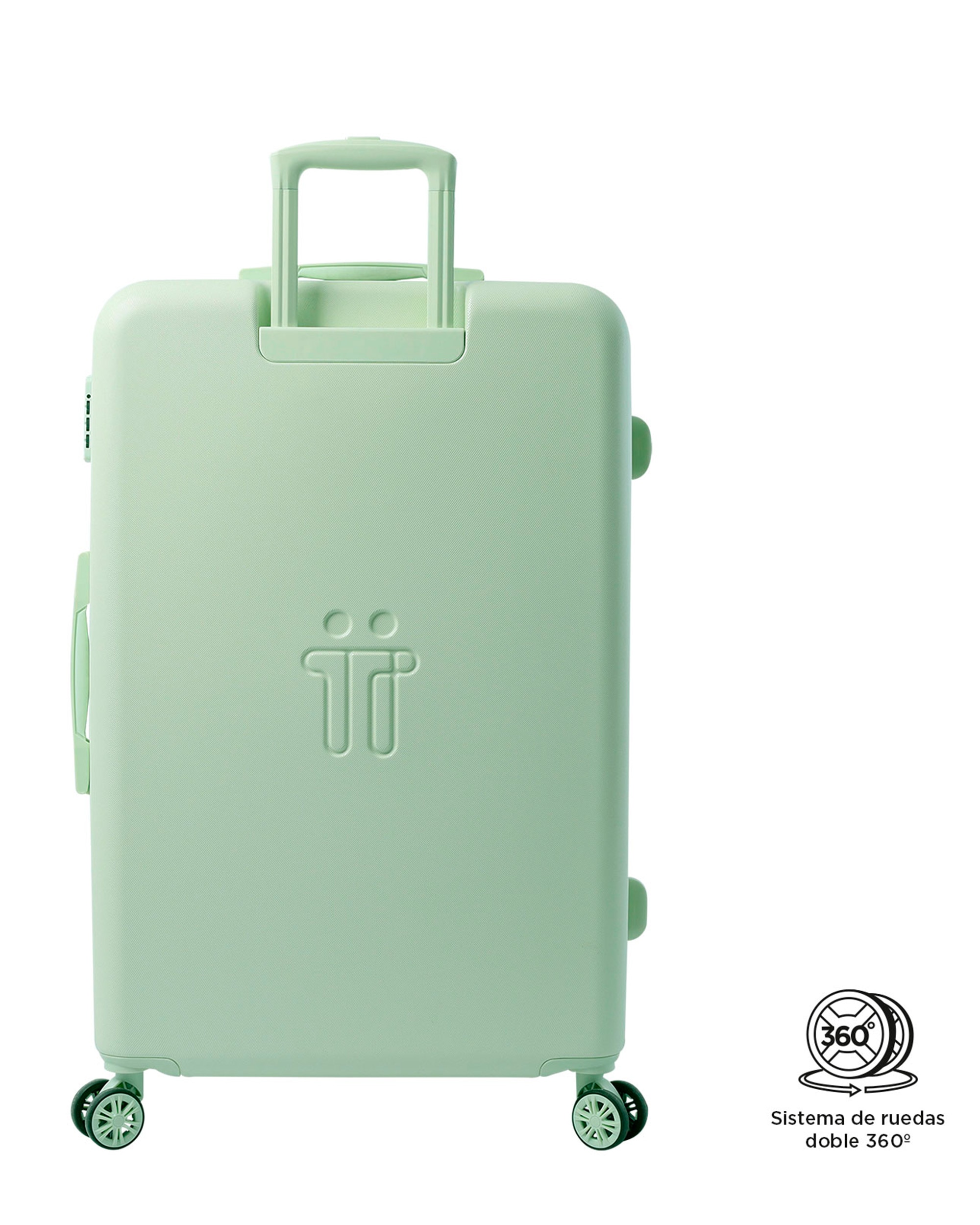 Maleta grande Bazy rígida expandible con capacidad 100 L - Totto - Verde morado Verde morado-6